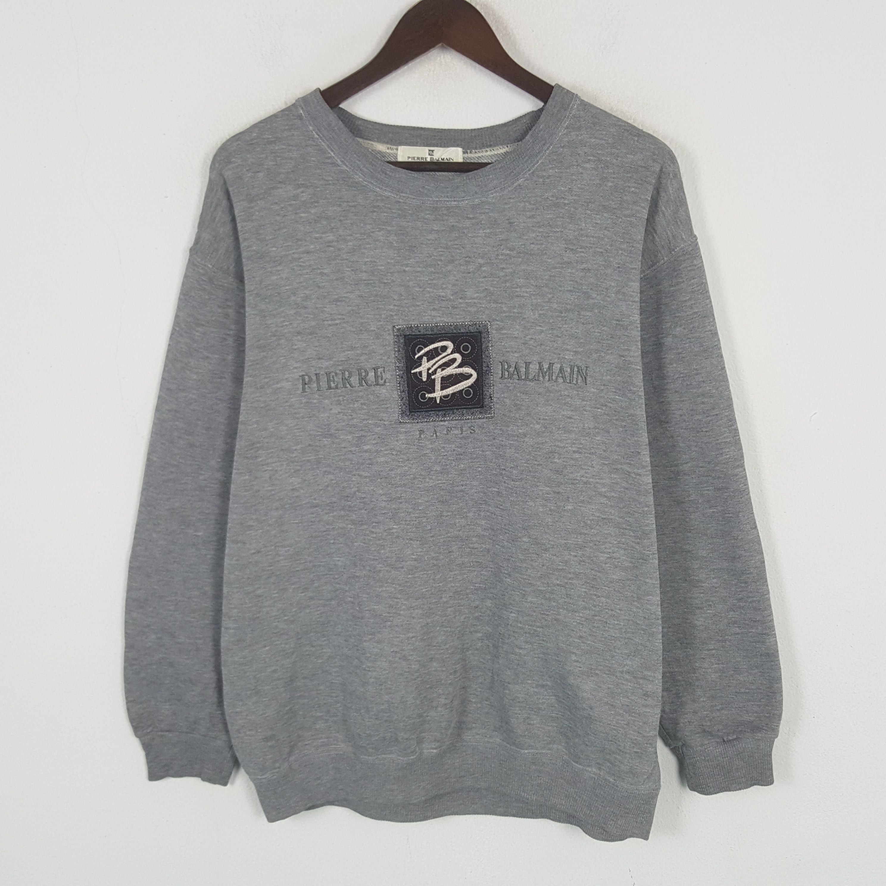 Pierre Balmain × Vintage Vintage Pierre Balmain Paris Sweatshirt Size US L / EU 52-54 / 3 - 1 Thumbnail