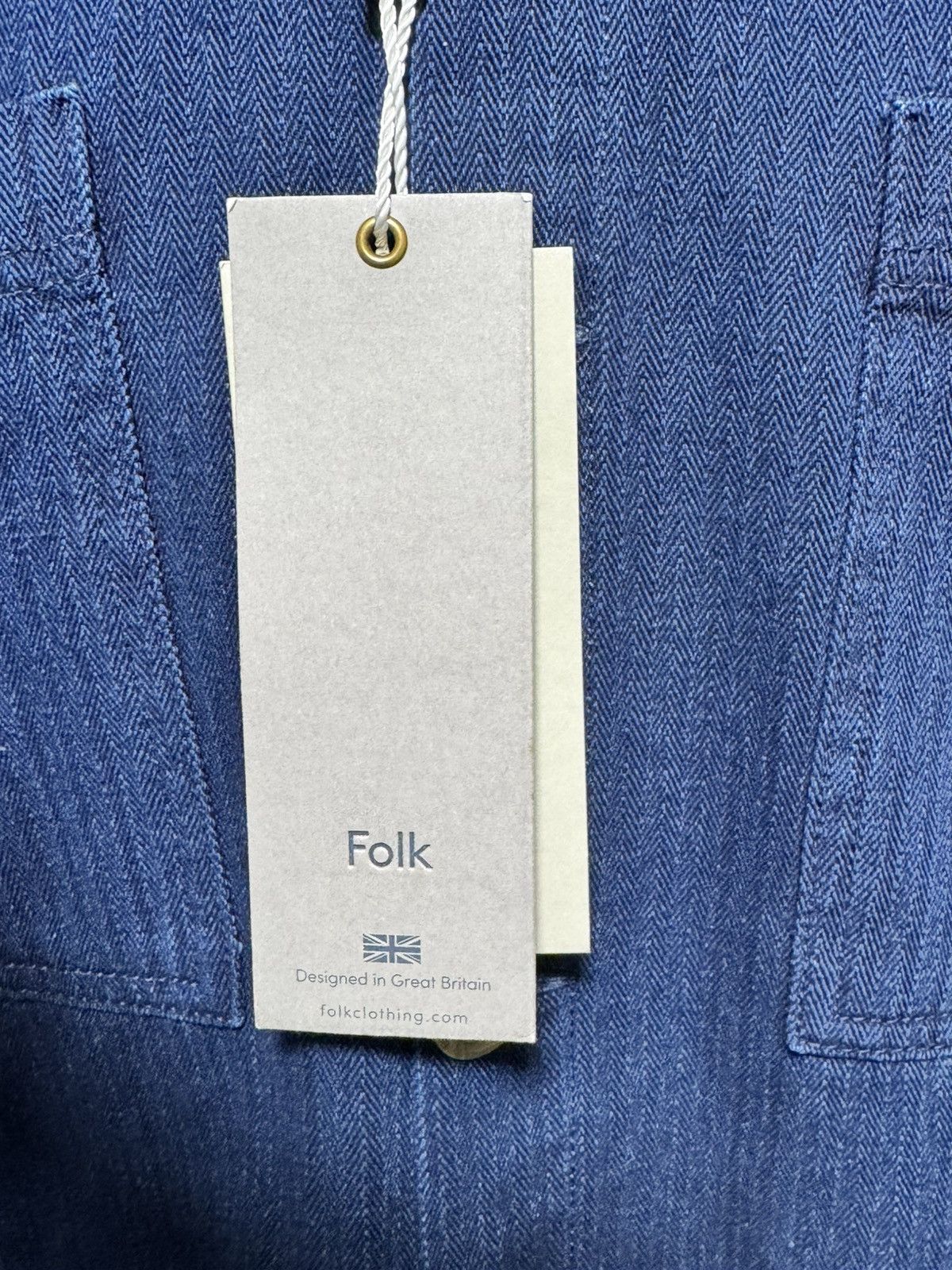 Folk Folk Patch Blue Denim Size Extra Large Overshirt Size US XL / EU 56 / 4 - 5 Thumbnail
