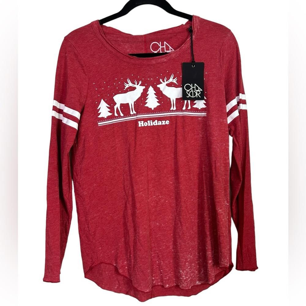Chase Authentics Chaser l NWT Holidaze Holiday Long Sleeve Tee Medium Size M / US 6-8 / IT 42-44 - 2 Thumbnail
