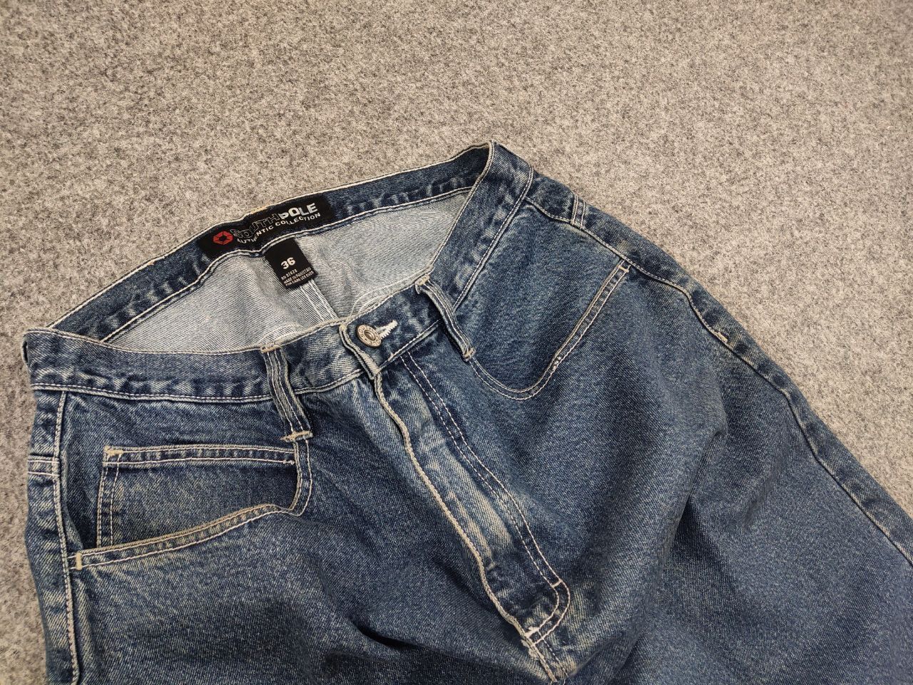 Southpole Vintage Southpole baggy Blue denim Shorts Y2k Style Rap Size US 36 / EU 52 - 7 Thumbnail