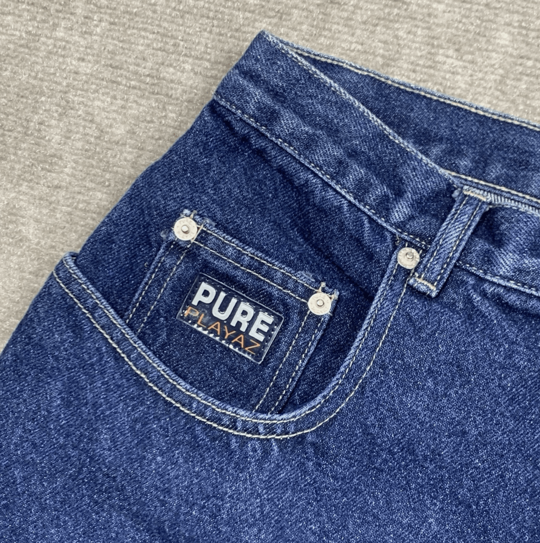 Other Pure Playaz Carpenter Jeans Mens 31X33 Blue Denim Vintage Size US 31 - 4 Thumbnail