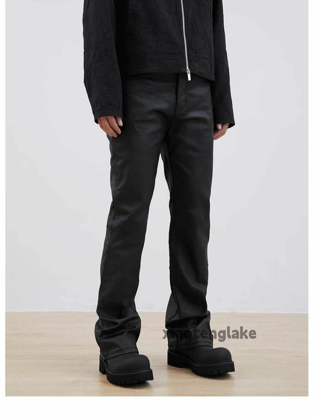 Jean × Vintage Utility wax punk grunge bootcut flared cleanfit yuppie jeans Size US 32 / EU 48 - 1 Thumbnail