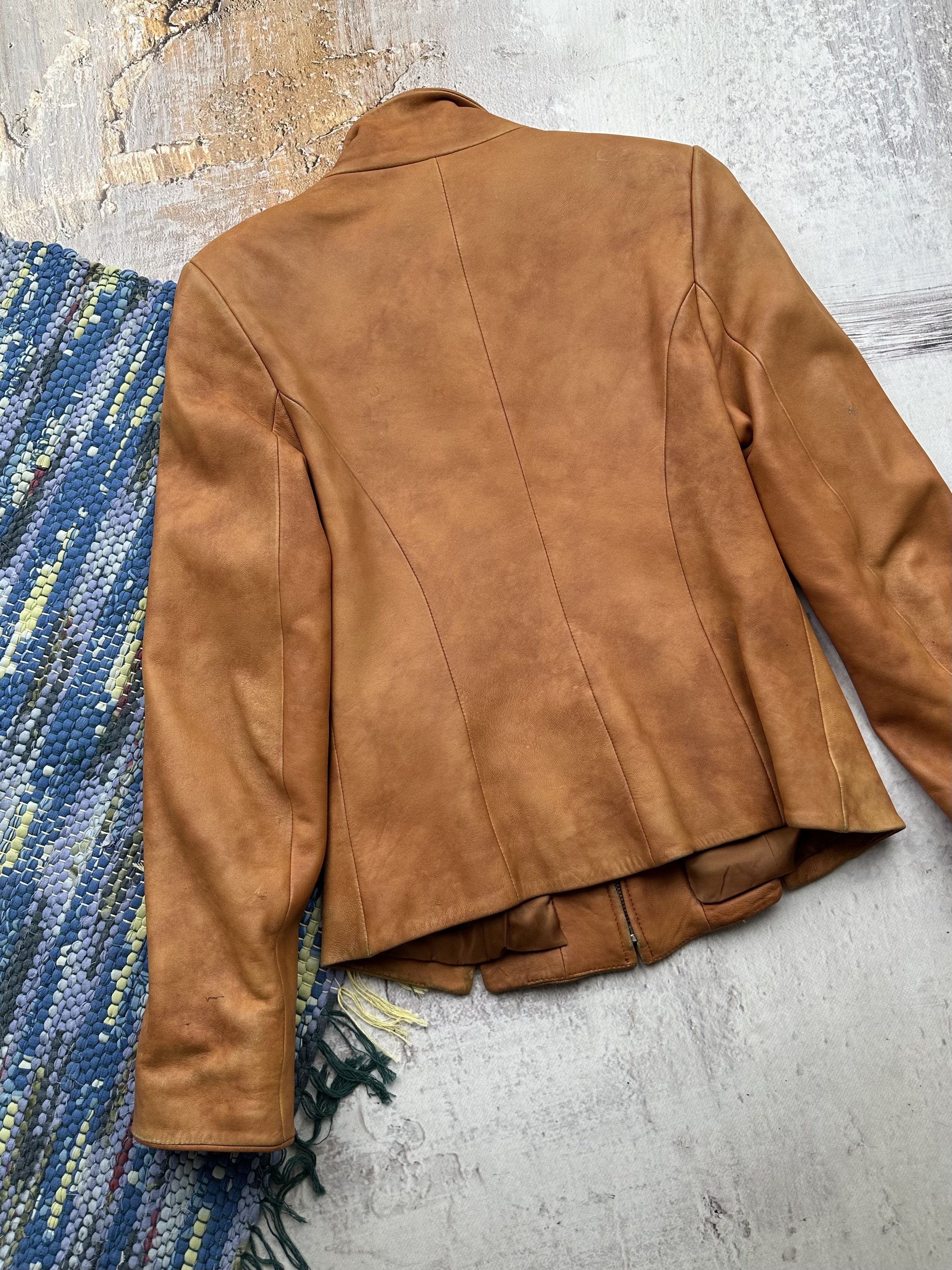 Vintage Vintage Faded Leather Jacket A376D15(262) Size S / US 4 / IT 40 - 12 Thumbnail
