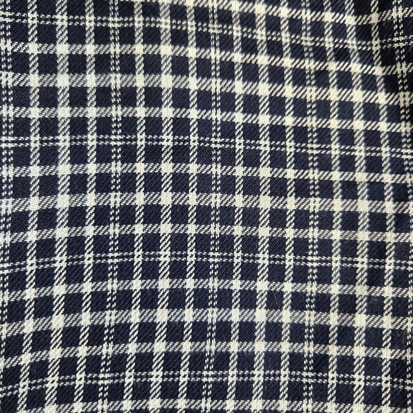 Vintage Vintage Navy Plaid Crop Blazer Size 10 Size L / US 10 / IT 46 - 10 Thumbnail