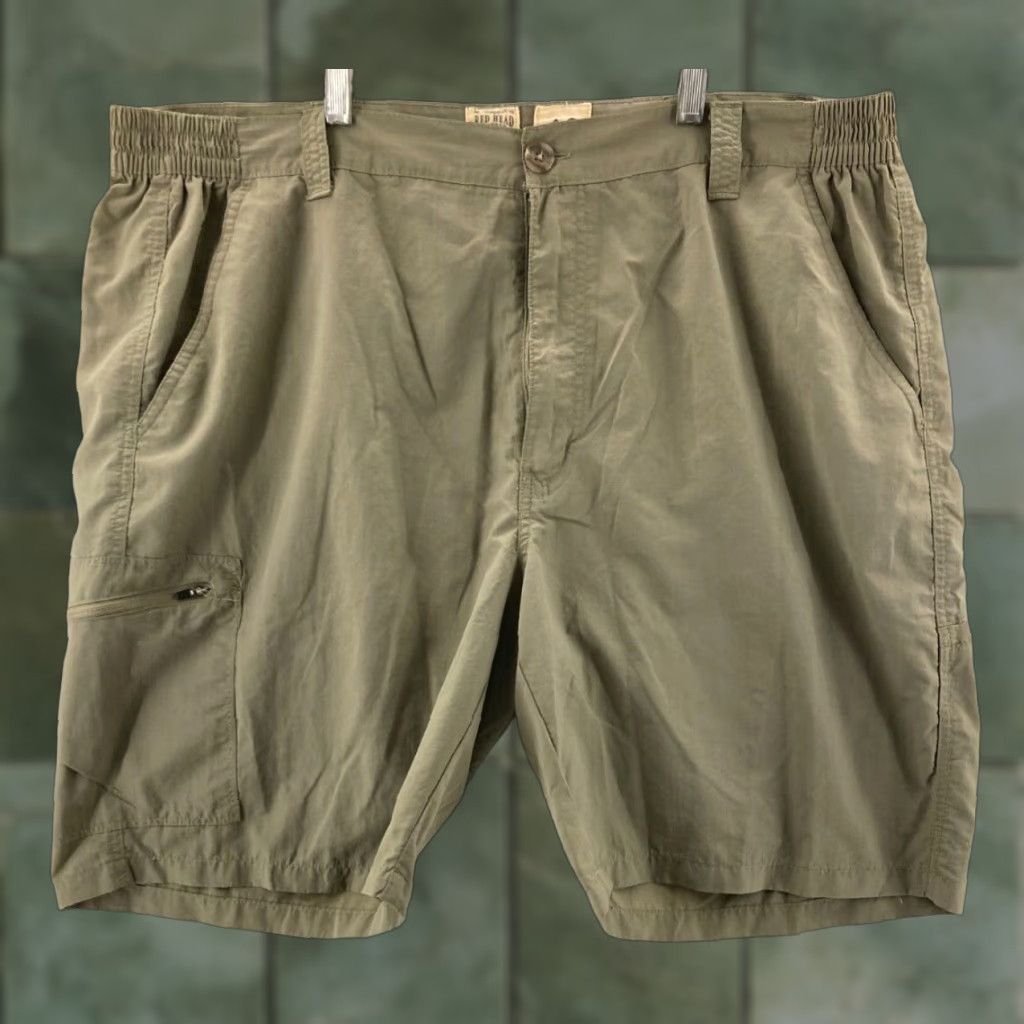 Vintage RedHead Mens Cargo Shorts 42 Olive Nylon High Rise Bermuda Outdoor Fall Spring Summer Athletic Size US 42 / EU 58 - 1 Thumbnail