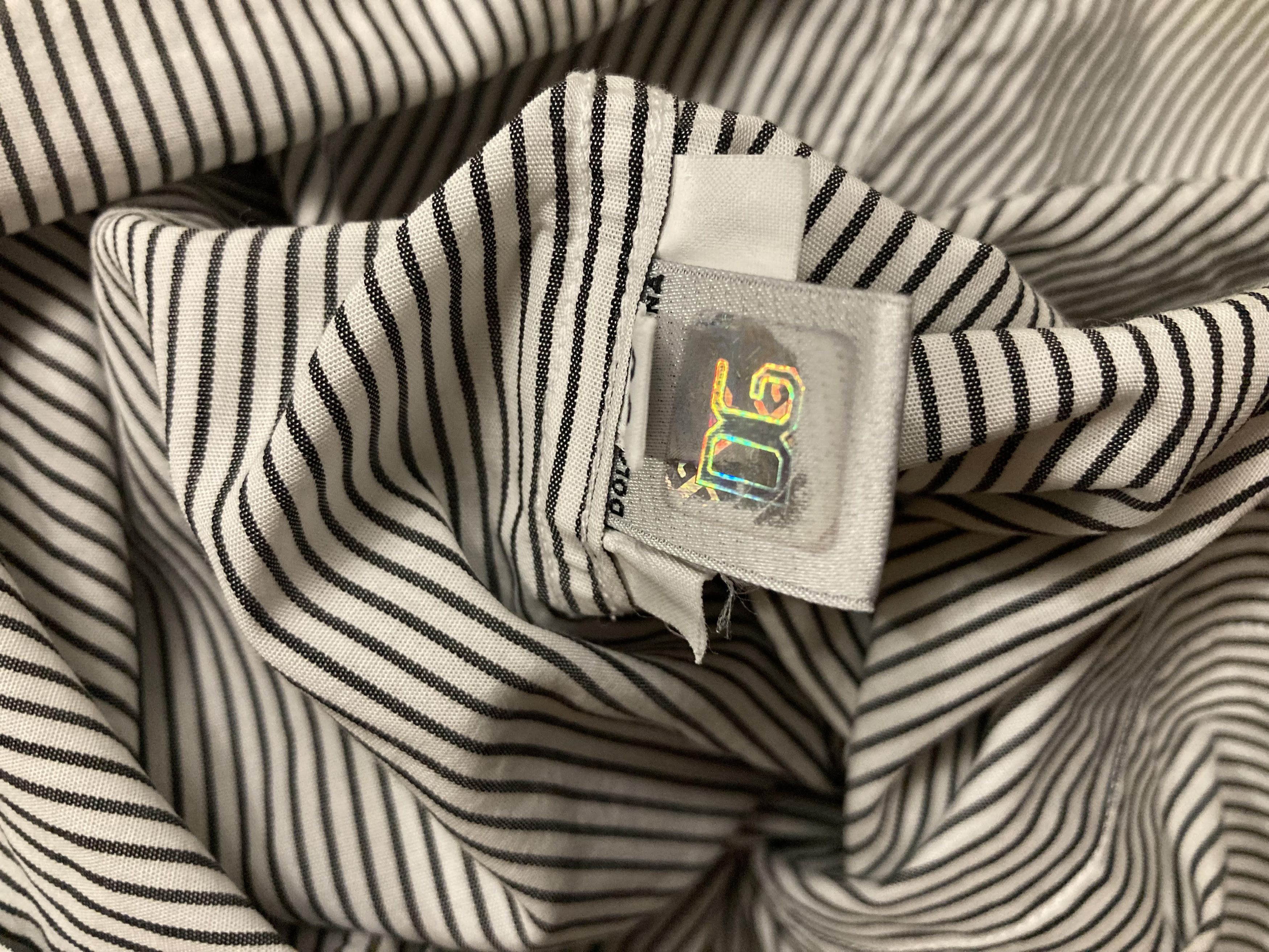 Dolce & Gabbana Vintage Dolce & Gabbana Designer Striped Cotton Shirt Size US L / EU 52-54 / 3 - 9 Thumbnail