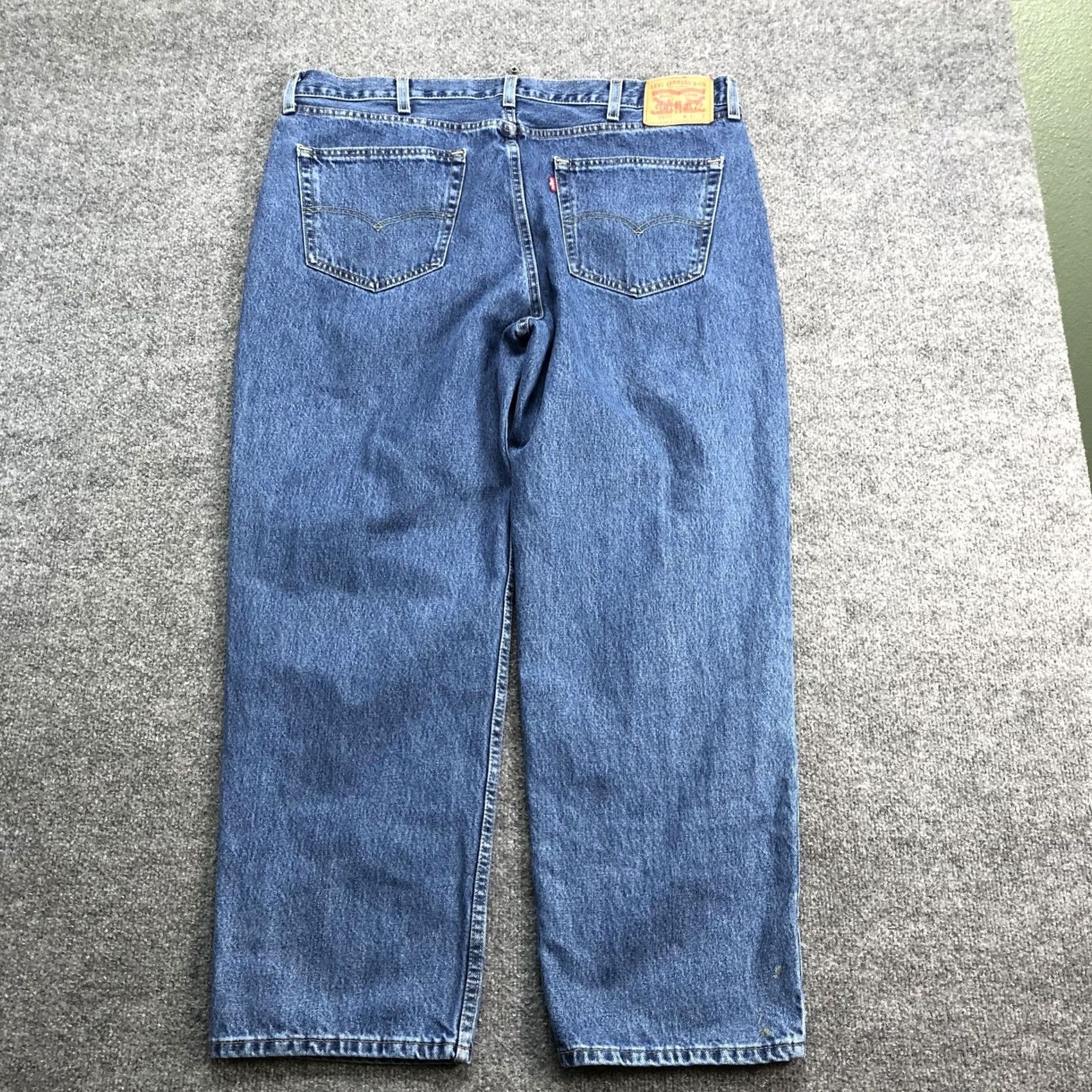 Levi's Levi's 550 Jeans Mens 42x30 Blue Medium Wash Relaxed Tapered Denim Pants Classic Size US 42 / EU 58 - 6 Thumbnail