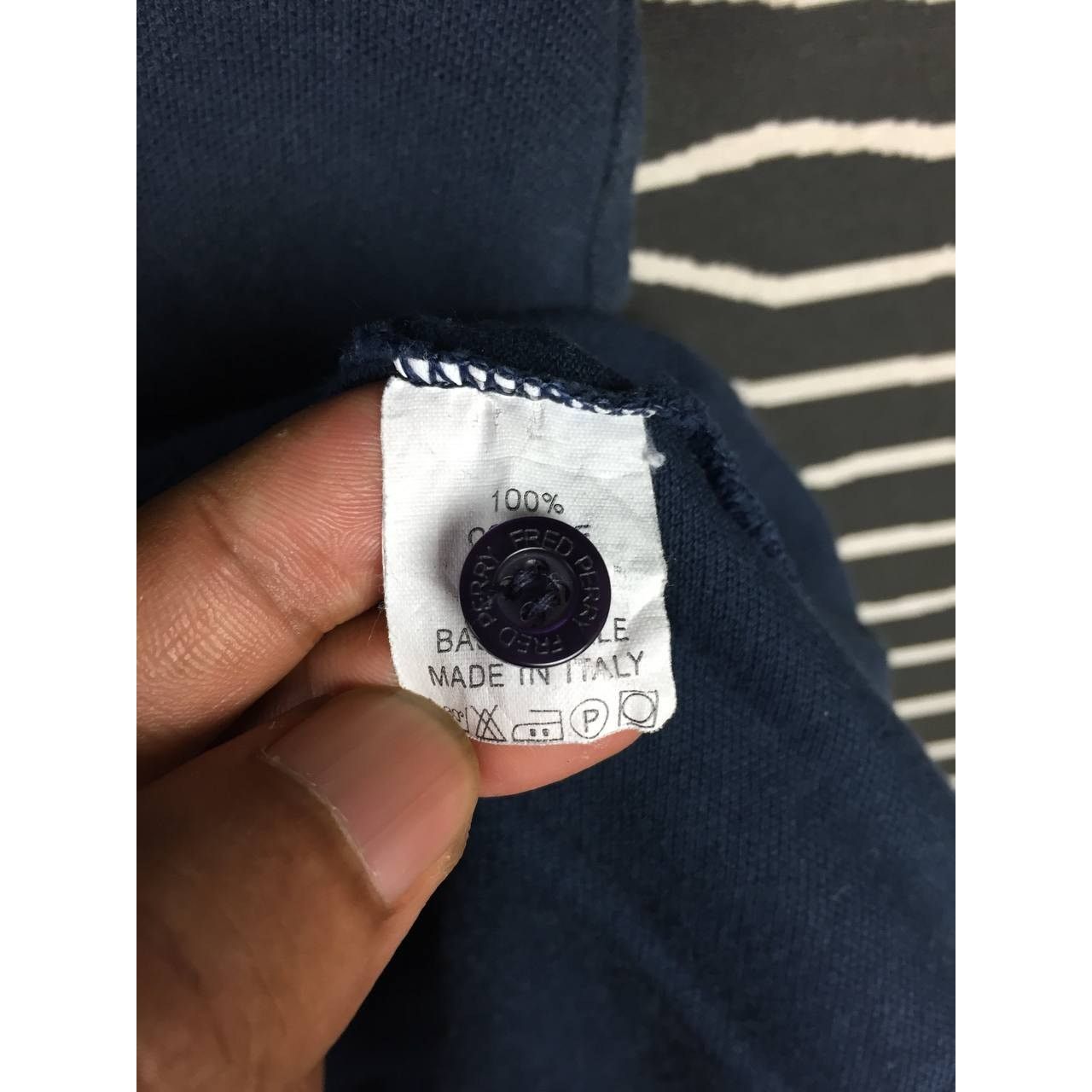 Fred Perry × Vintage Vtg Fred Perry Made In Italy Combed Cotton Polo Tee Size US M / EU 48-50 / 2 - 12 Thumbnail