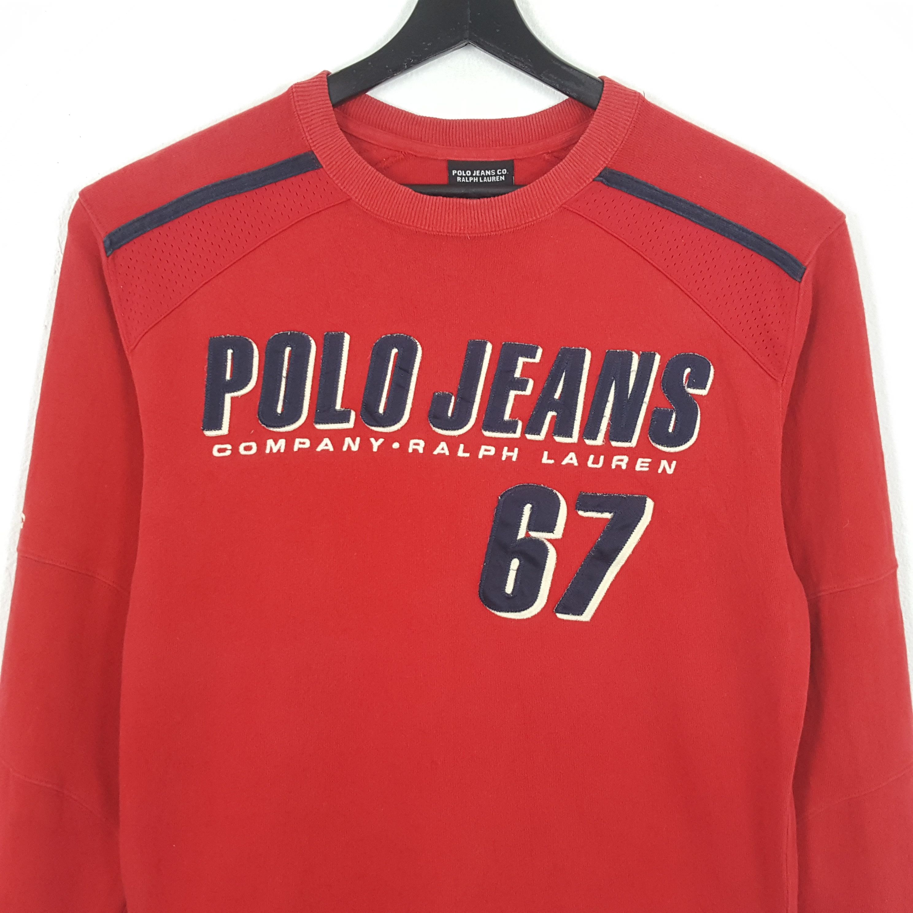 Polo Ralph Lauren × Vintage POLO JEANS RALPH LAUREN Nice Design Sweathirt Size US M / EU 48-50 / 2 - 2 Thumbnail