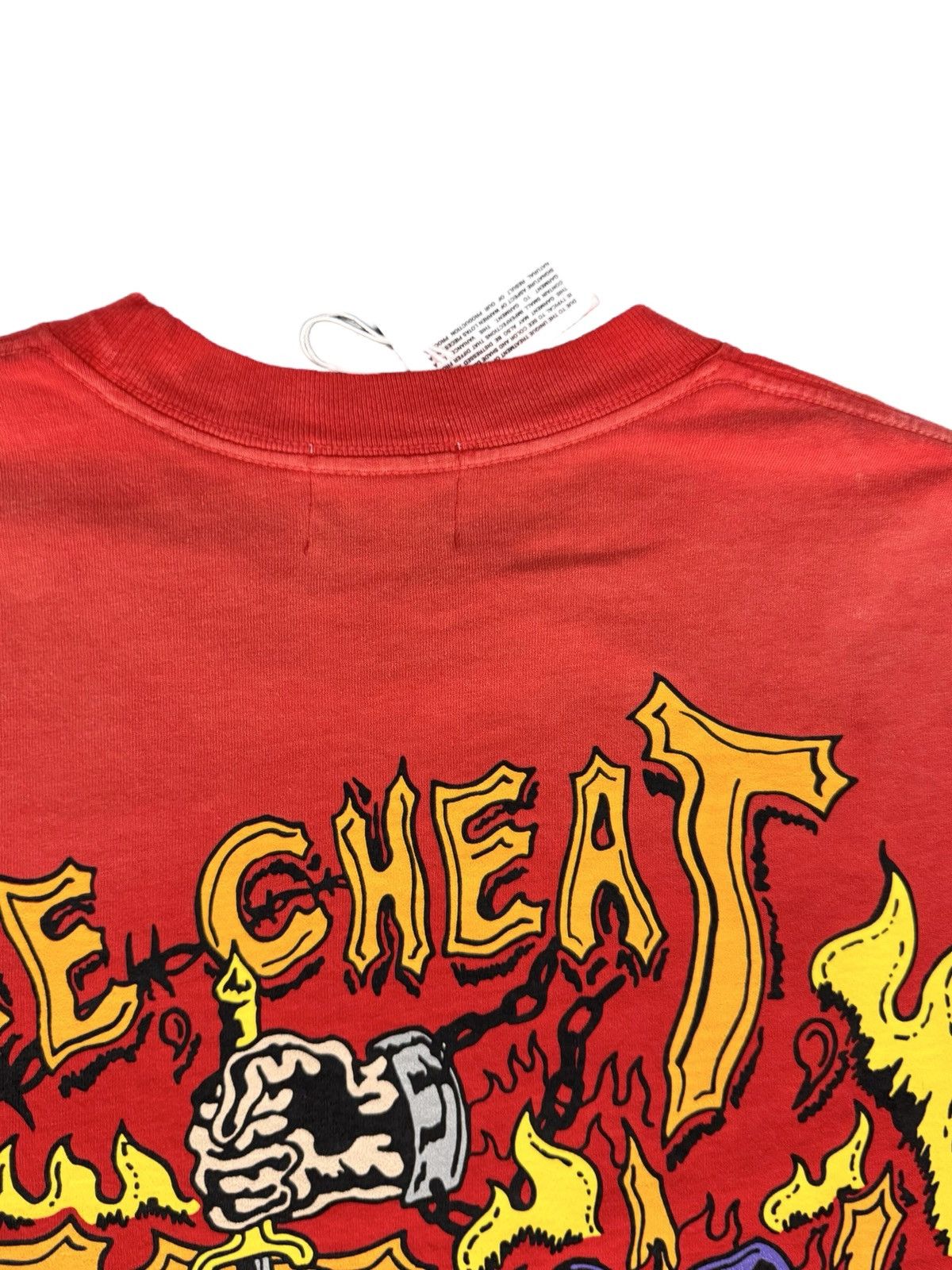 Warren Lotas "Warren Lotas Lie Cheat Steal Short Sleeve Tee Shirt Red Size US L / EU 52-54 / 3 - 8 Thumbnail
