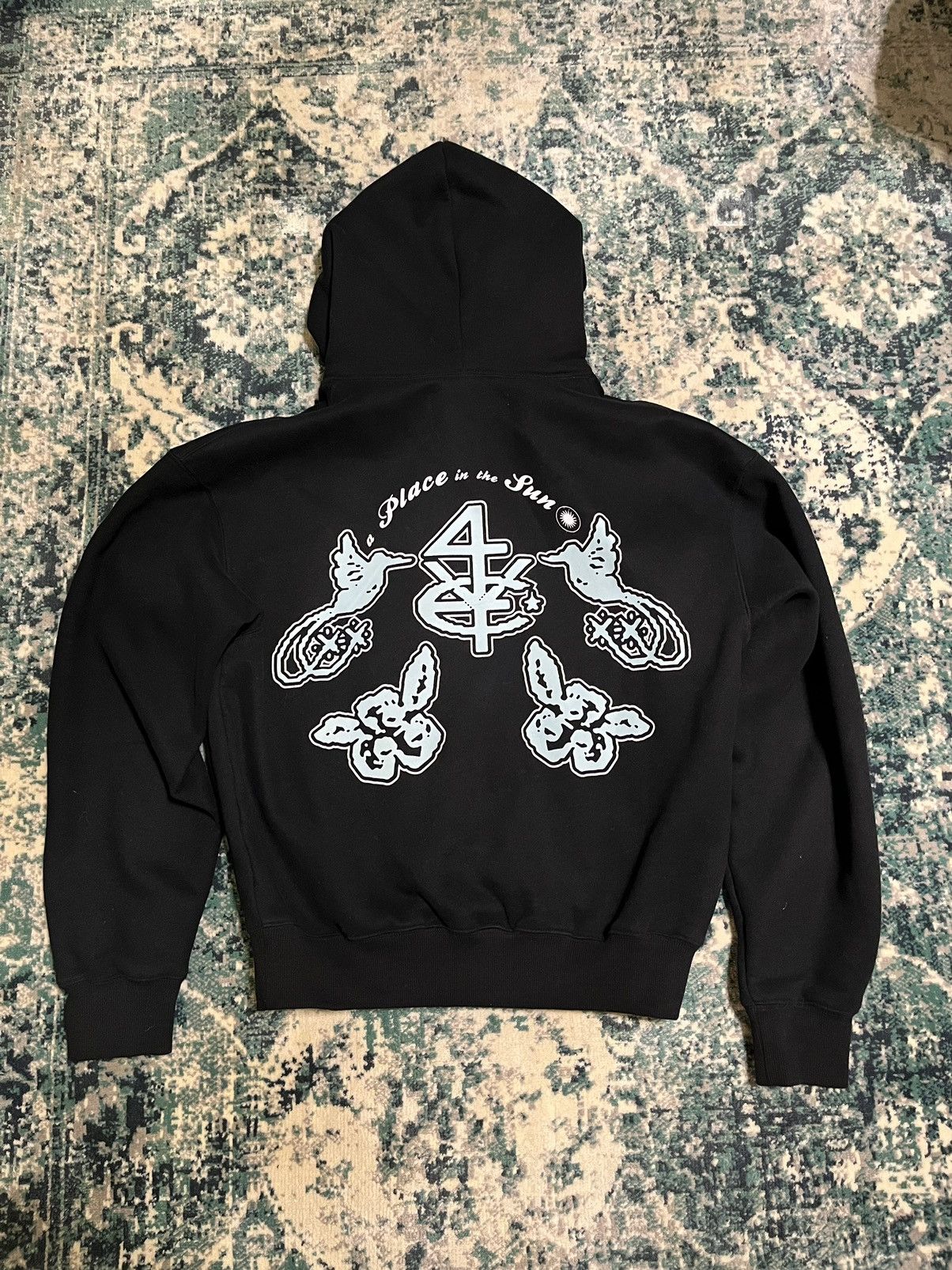 Other 4YE Black & Blue Graphic Hoodie Size US S / EU 44-46 / 1 - 2 Thumbnail