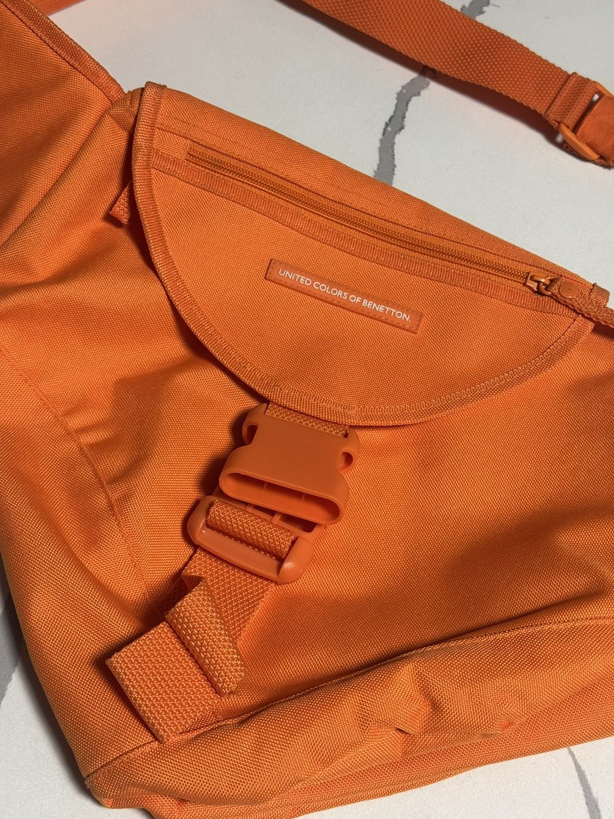 United Colors Of Benetton United Colors of Benetton Monochromatic Sling Bag Orange Size ONE SIZE - 2 Thumbnail