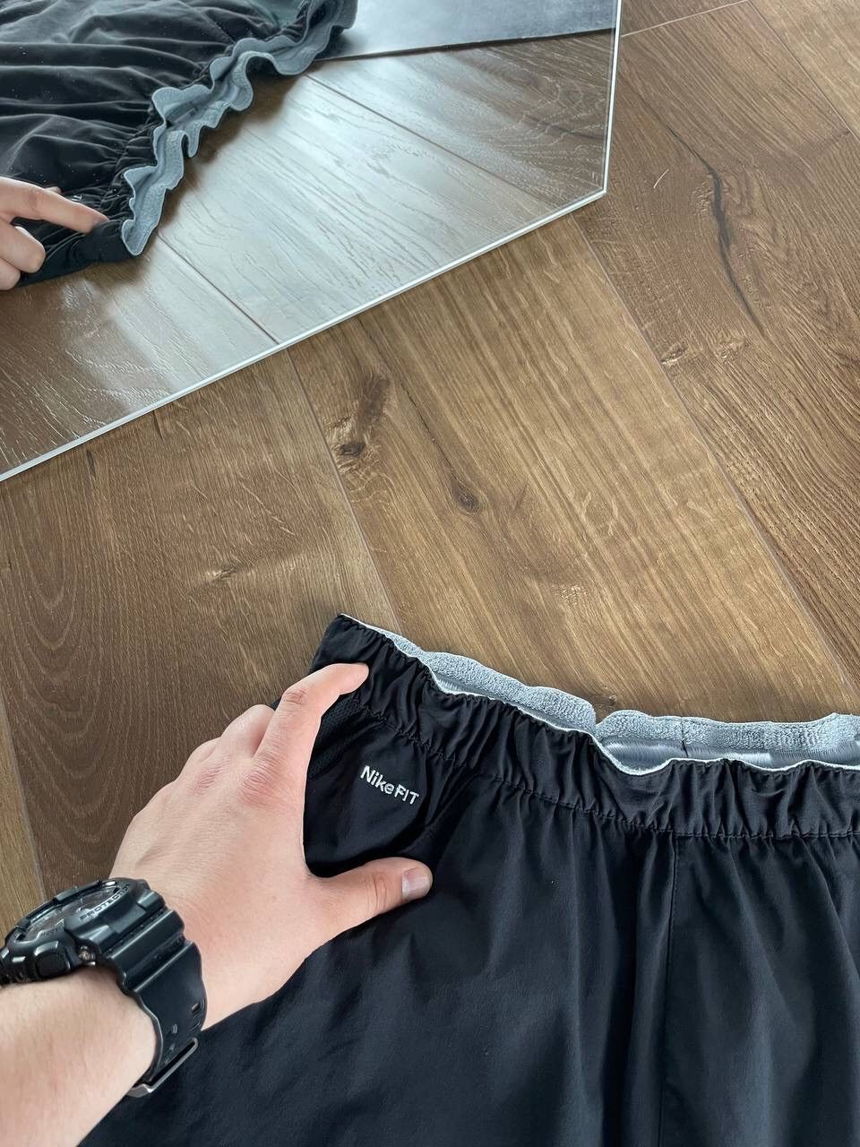 Nike Vintage Nike 90’s Y2K Style Drill Black Shorts Size US 32 / EU 48 - 6 Thumbnail