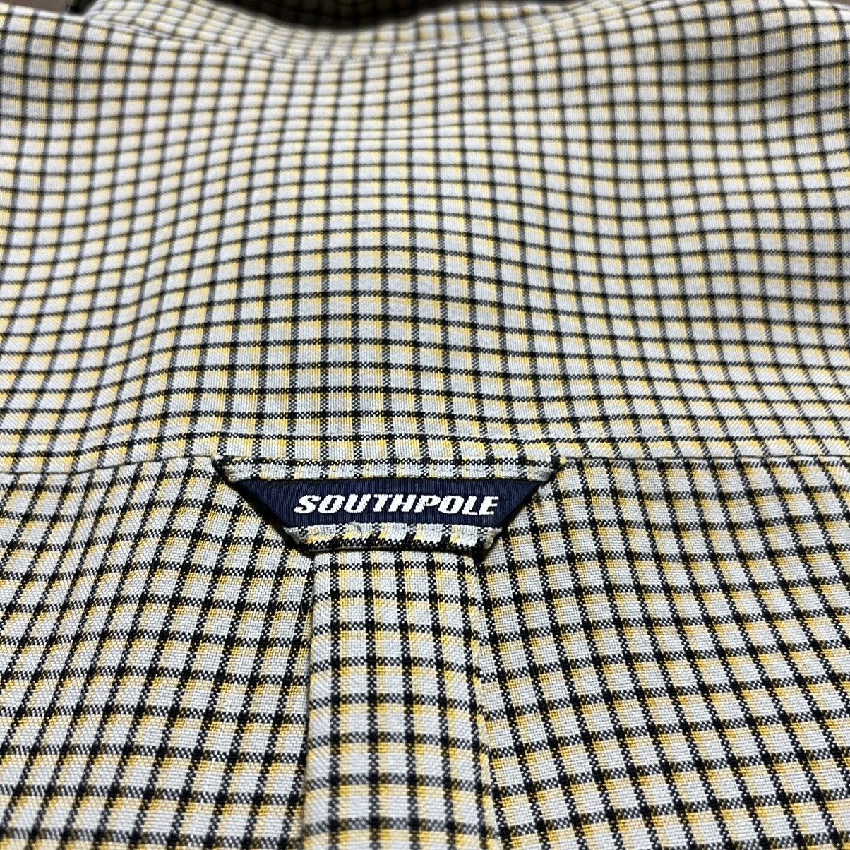 Southpole Vintage SouthPole Checkered Plaid Button Up Shirt Skater Y2K Size US L / EU 52-54 / 3 - 8 Thumbnail