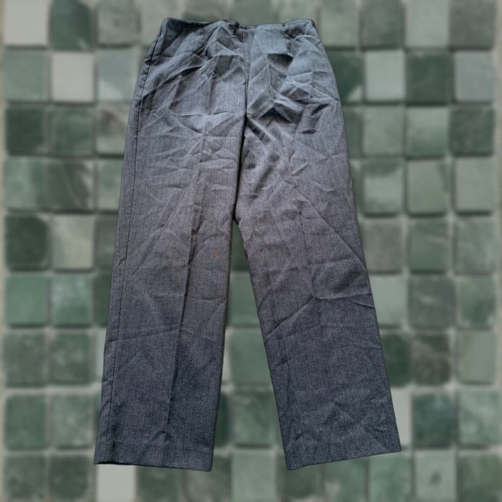 Lee VINTAGE Kathie Lee Dress Pants Gray Womens Size 12 Polyester Size 34" / US 12 / IT 48 - 1 Thumbnail