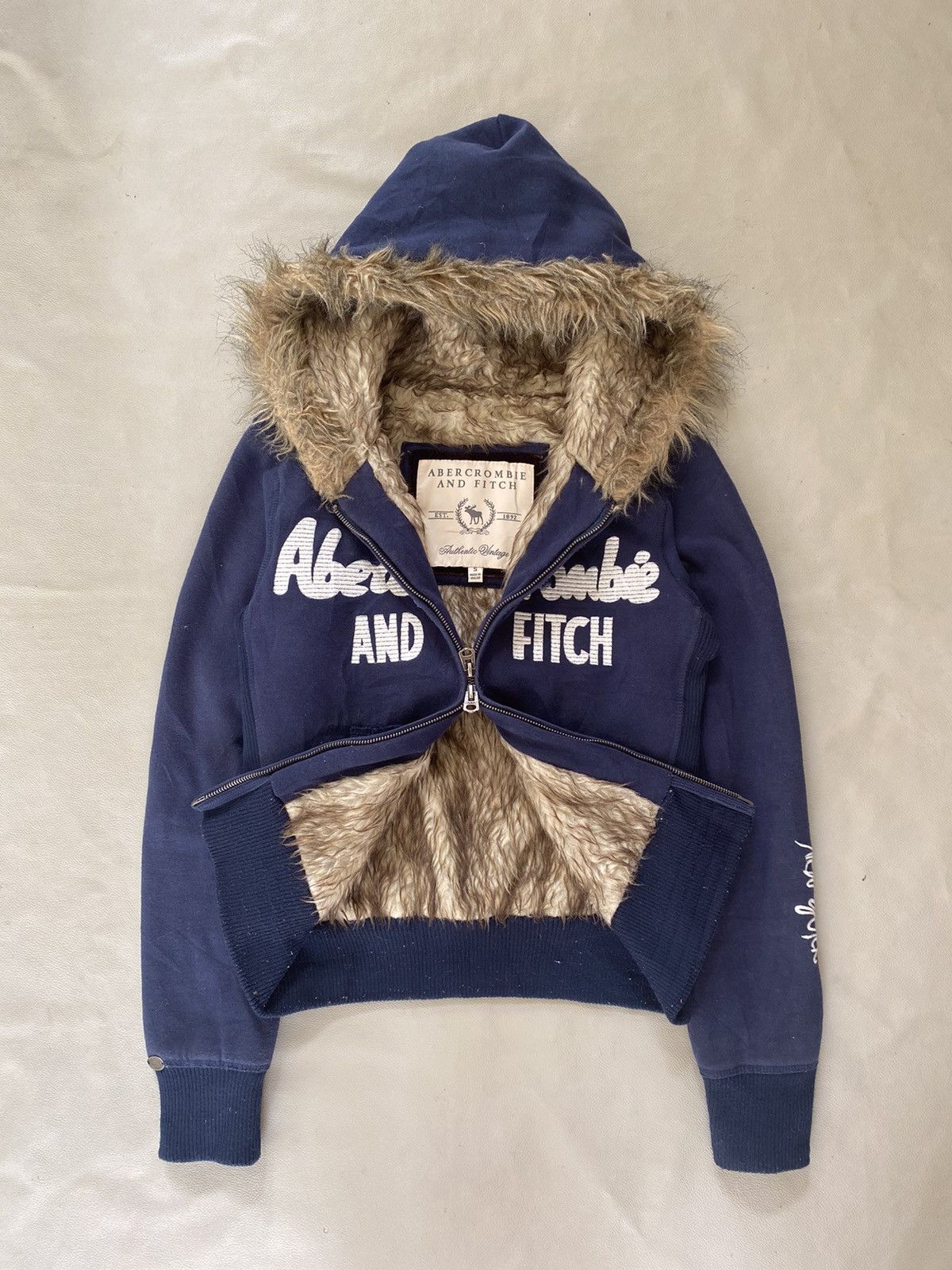 Abercrombie and outlet fitch fur hoodie