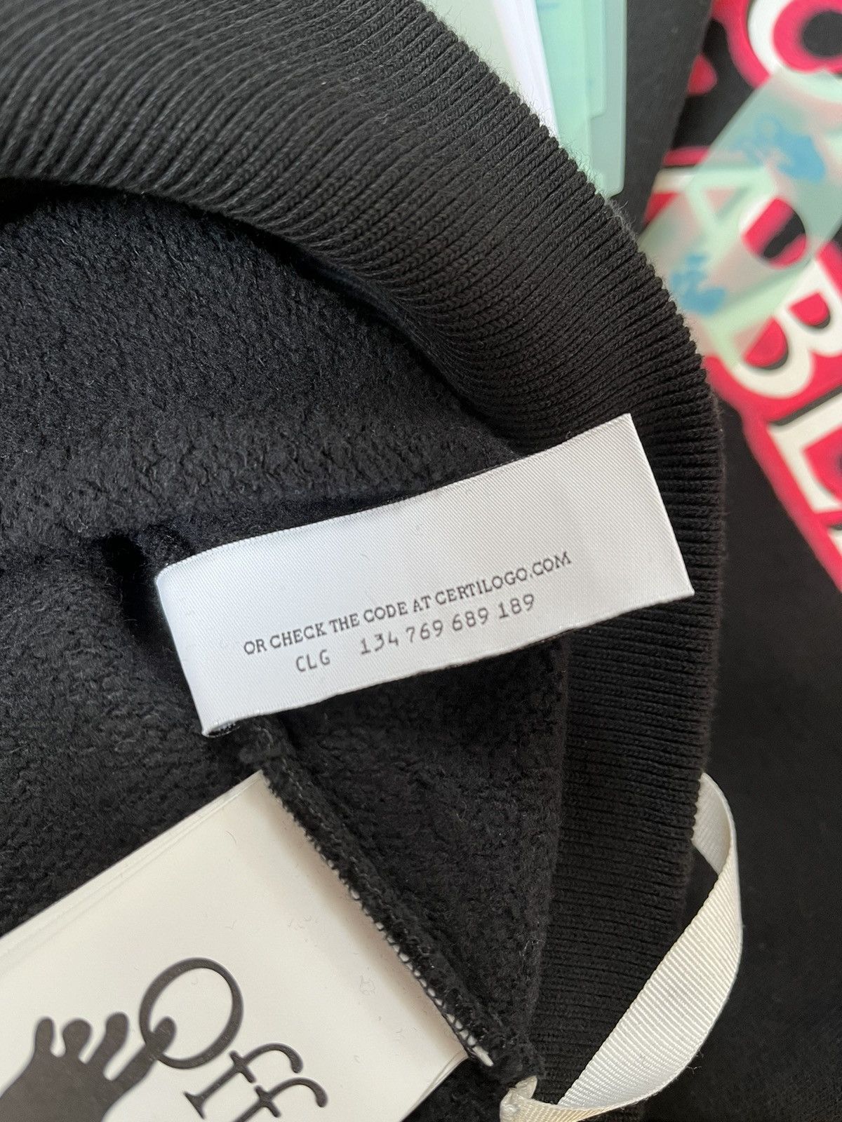 Off-White Black „Emotionally Available” Crewneck