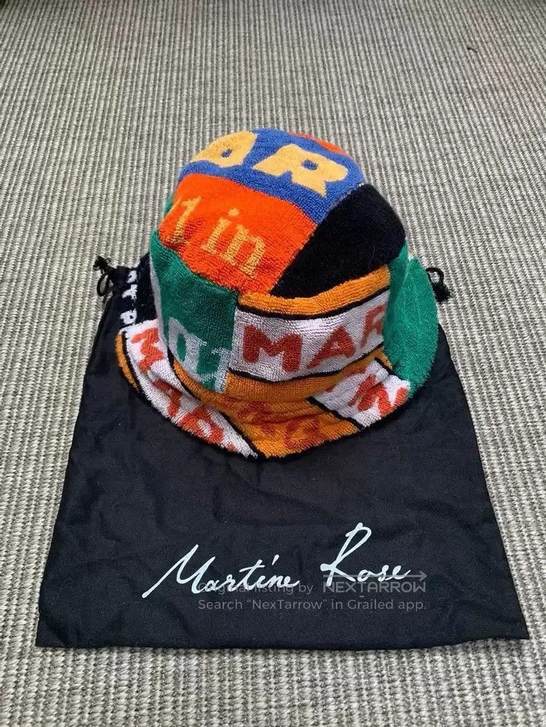 Martine Rose patchwork printed fisherman hat hat.
