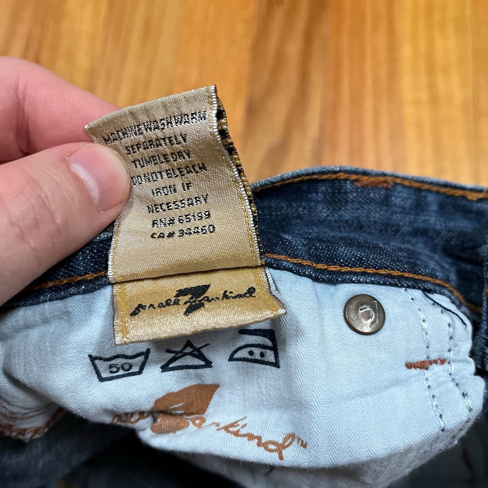 7 For All Mankind 7 For All Mankind Jeans Womens 29x31 Dojo Flare Low Rise USA Size 29" - 9 Thumbnail