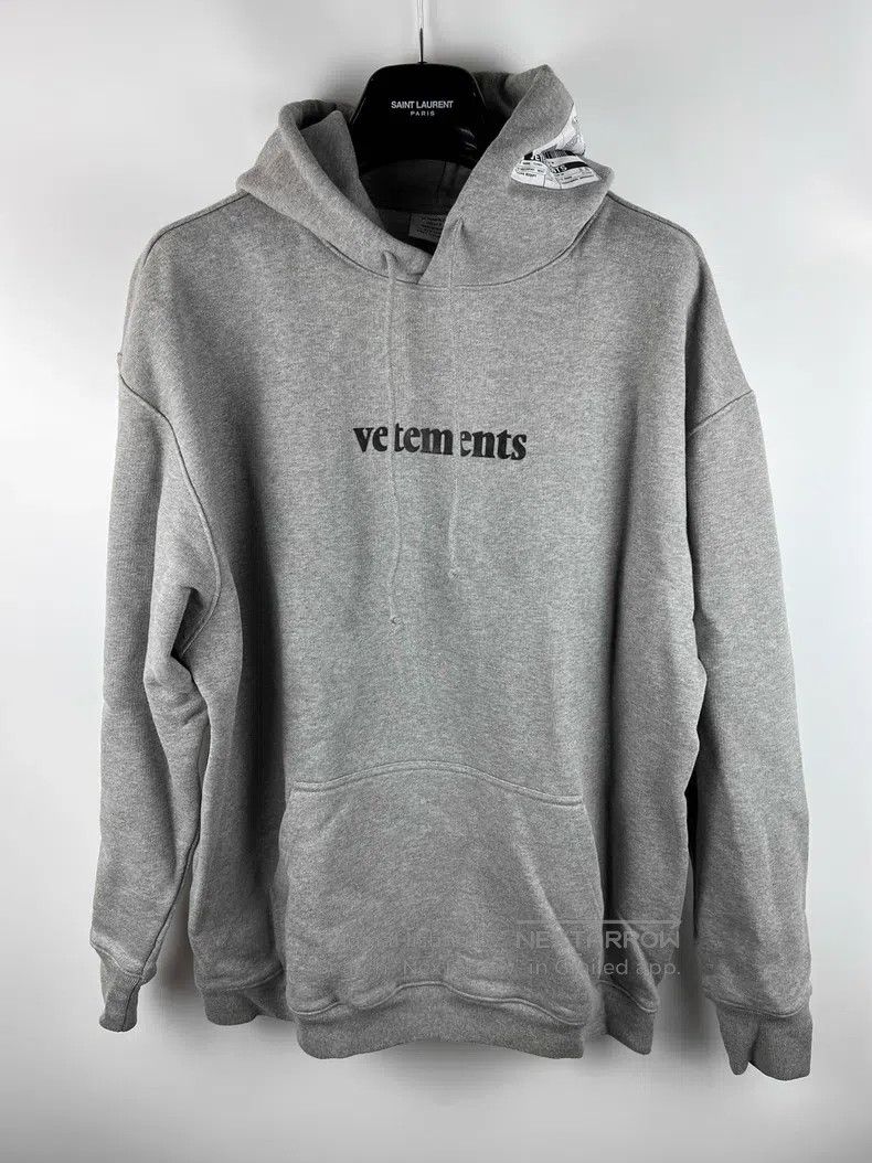 Vetements Vetements Classic Gray Washed Tag Hoodie Size US M / EU 48-50 / 2 - 1 Thumbnail