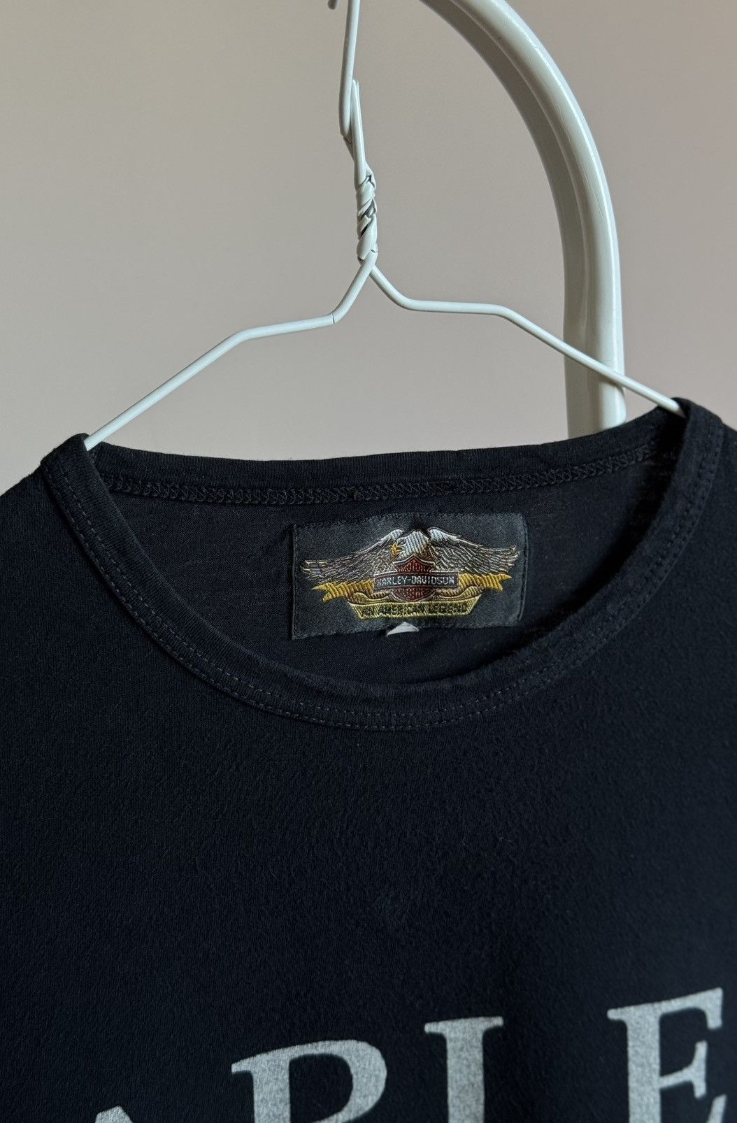Band Tees Vintage Harley Davidson Big Logo T-shirt Made In Italy Size US L / EU 52-54 / 3 - 7 Thumbnail