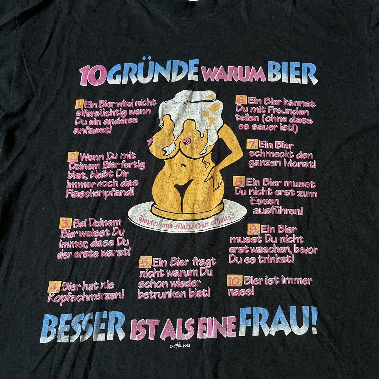 Vintage Vintage Y2K Graphic Beer Tee Oversized Humor Skate Faded XL Size US XL / EU 56 / 4 - 3 Thumbnail