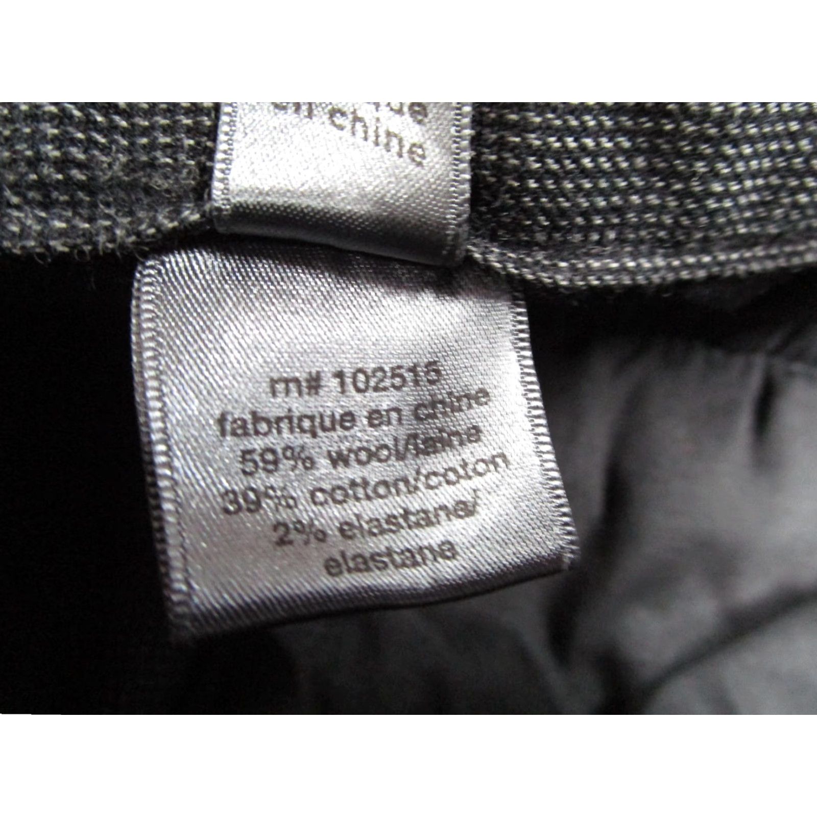 John Varvatos John Varvatos Pants Mens 50 Gray Wool Cotton Dress Trouser Slim Fit Casual Size US 34 / EU 50 - 5 Thumbnail