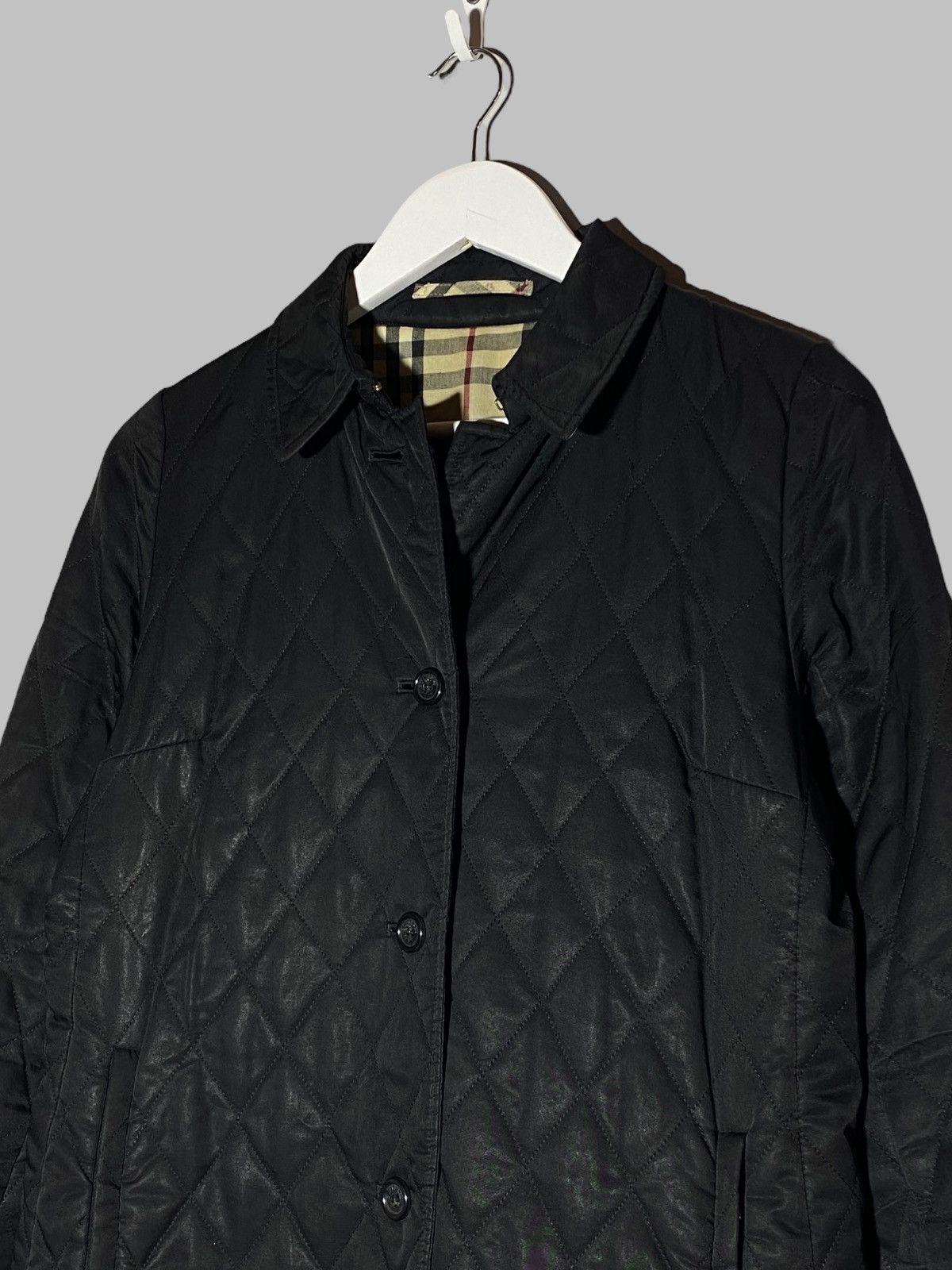 Burberry Burberry London Quilted Coat Black Nova Check Lining Size S / US 4 / IT 40 - 8 Thumbnail