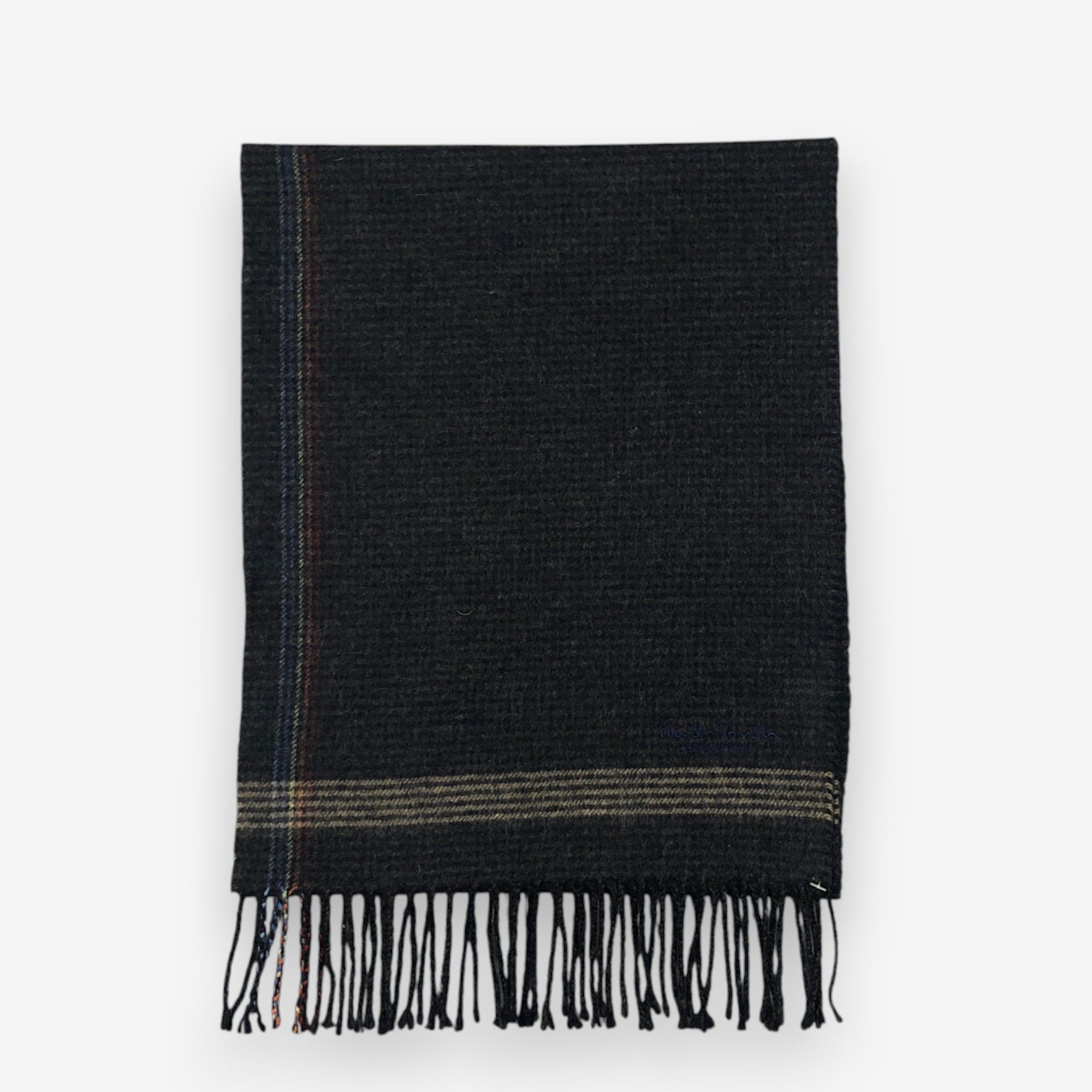 Paul Smith Vintage Paul Smith Scarf Muffler Wool Winter Fringe Scarves Size ONE SIZE - 2 Thumbnail