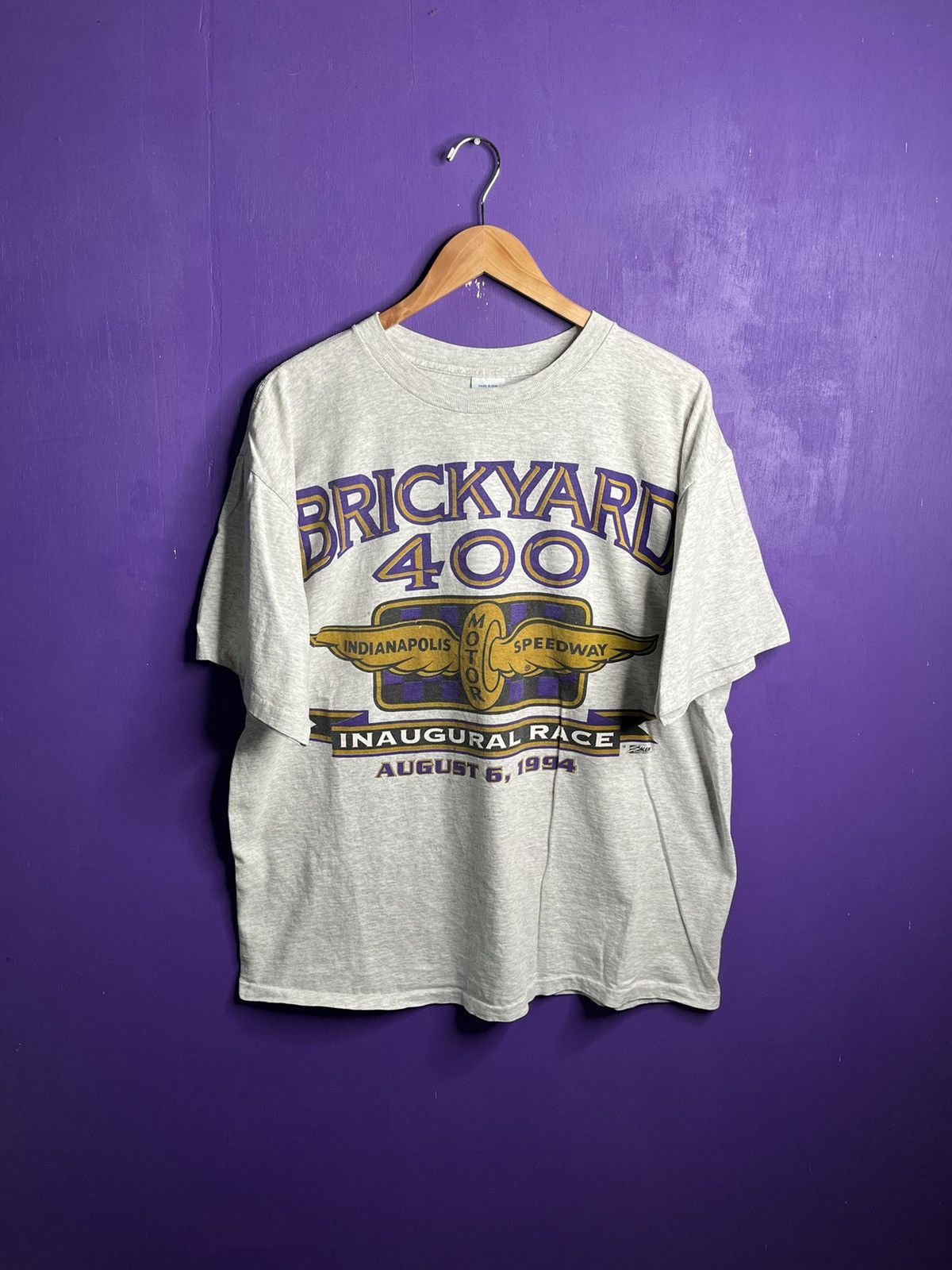 NASCAR × Salem Sportswear × Vintage Vintage 1994 Salem Brickyard 400 inaugural race t-shirt Size US XL / EU 56 / 4 - 1 Thumbnail