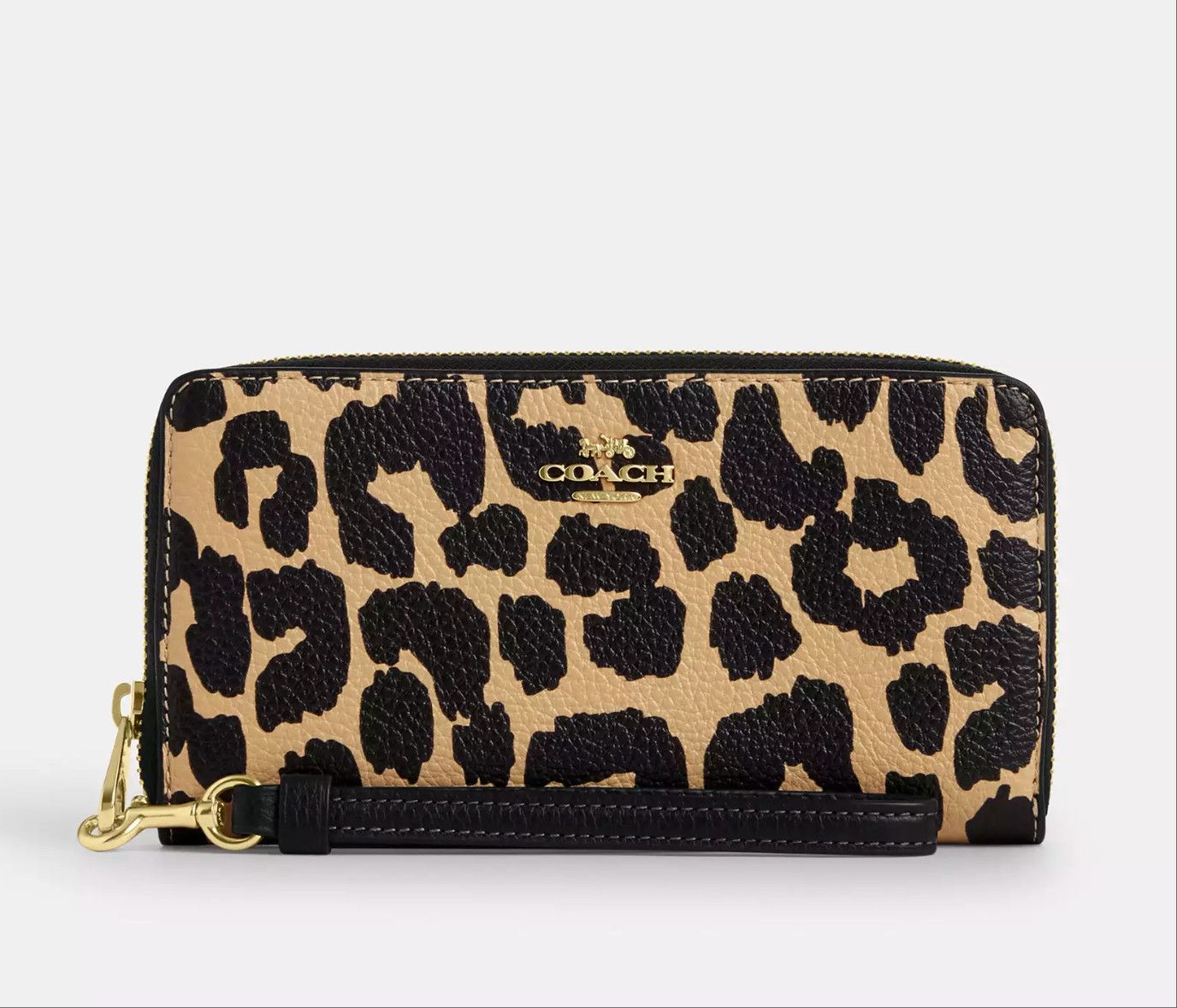 Coach Long Zip Around Wallet With Leopard Print CBT24 Size ONE SIZE - 6 Thumbnail