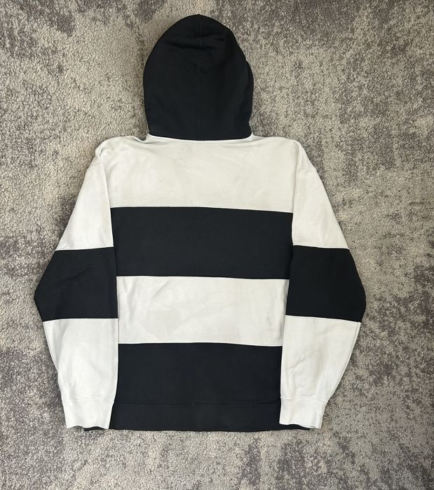 Supreme nike stripe hooded sweatshirt outlet black