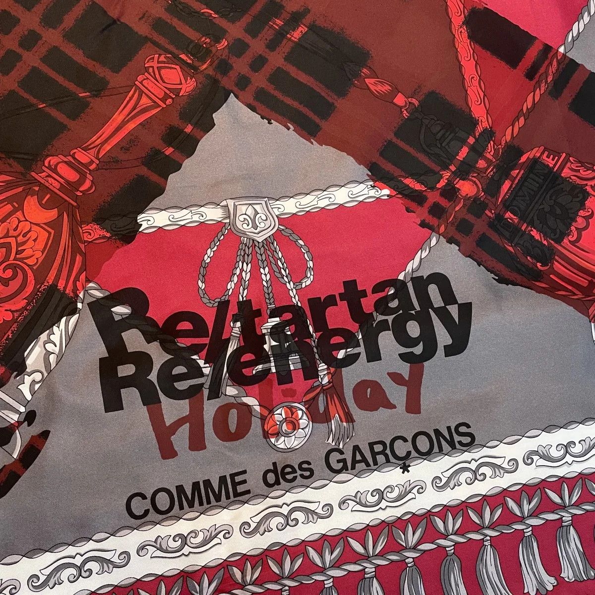 Comme des Garcons AW17 Reconstructed Christmas Holiday Silk Scarf Size ONE SIZE - 3 Thumbnail