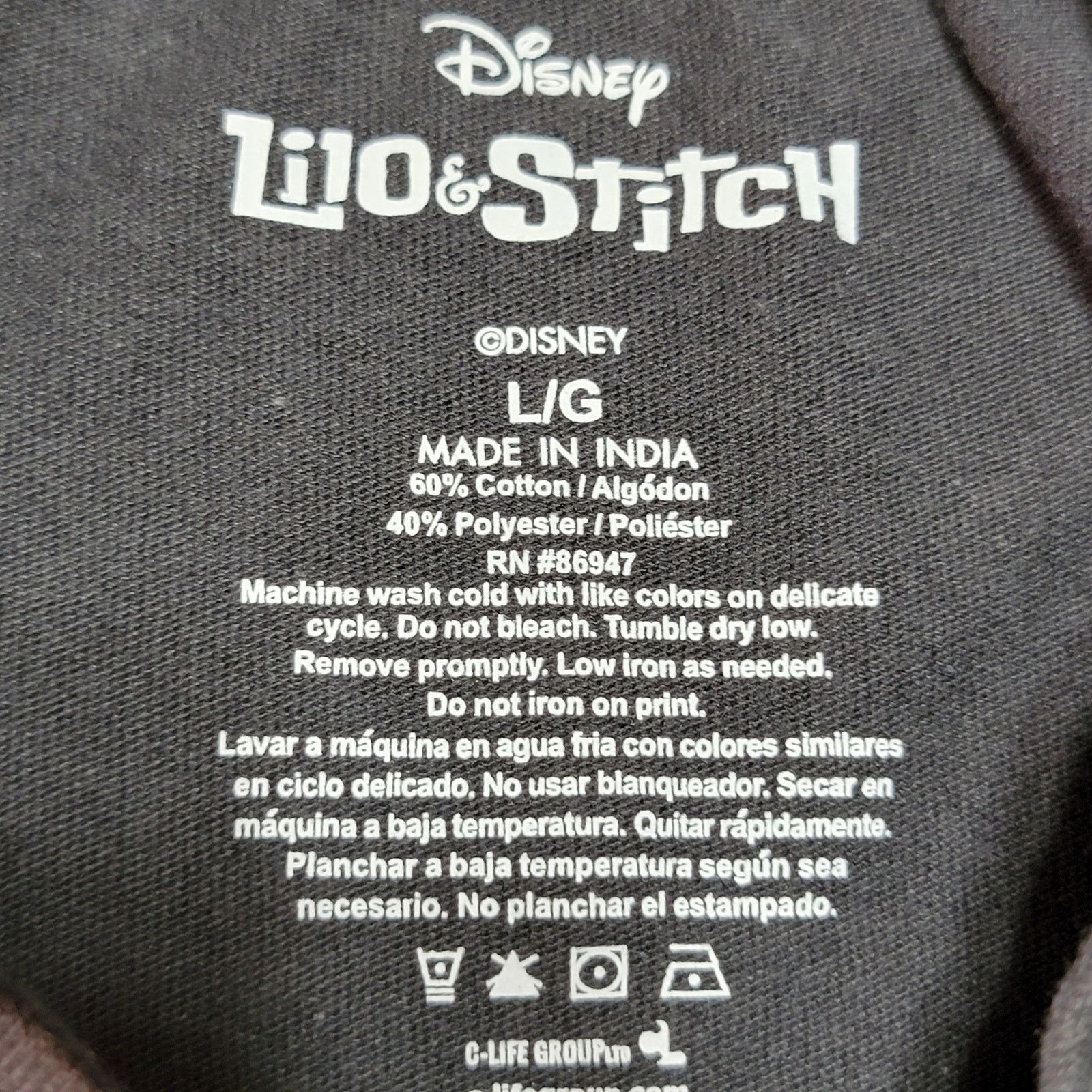 Disney Disney Lilo & Stitch Tee "Stitch Experiment 626" -Size Large Size US L / EU 52-54 / 3 - 4 Thumbnail