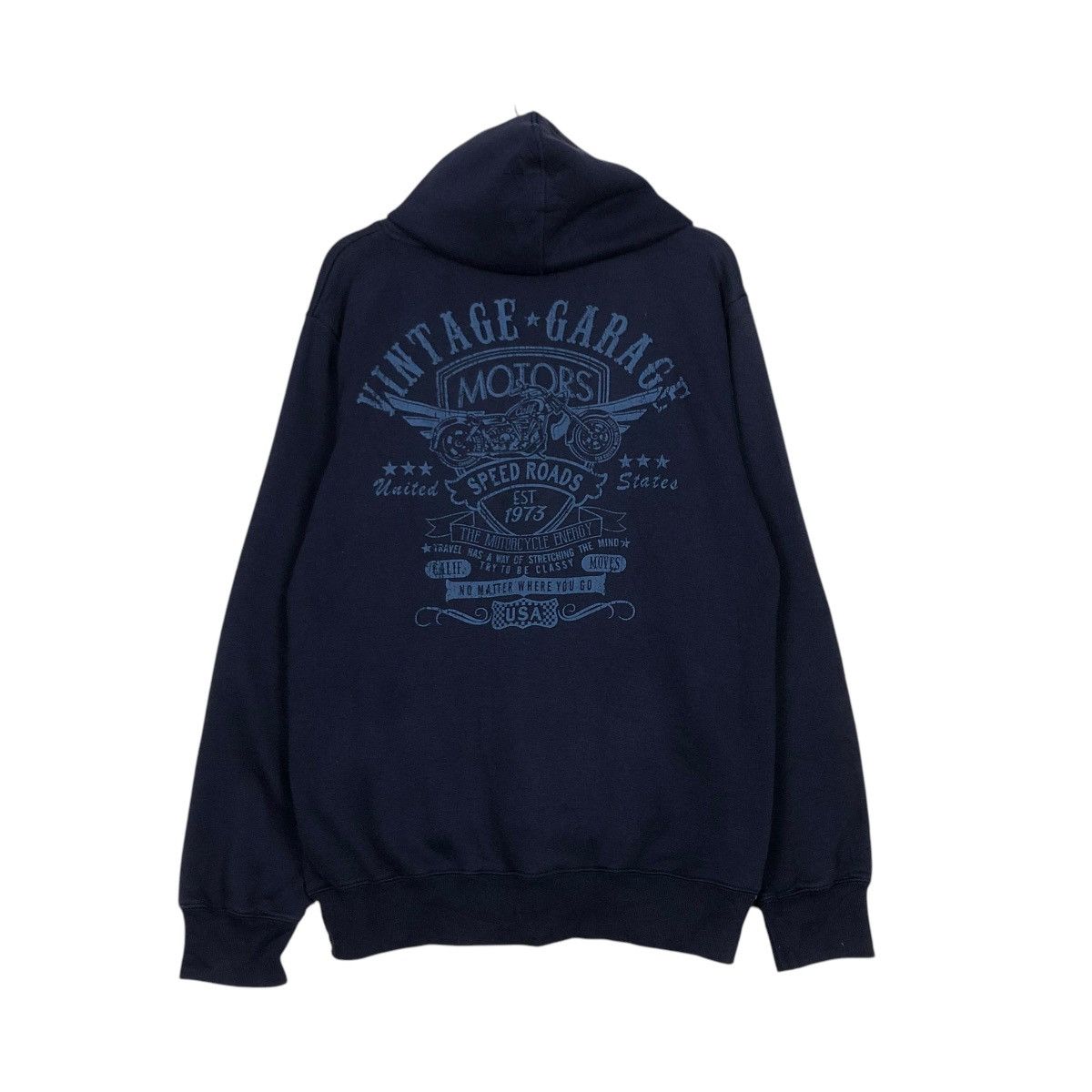 Japanese Brand 🔥VINTAGE HOODIE PULL OVER GARAGE MOTOR SPEED ROAD BIG LOGO Size US L / EU 52-54 / 3 - 10 Thumbnail