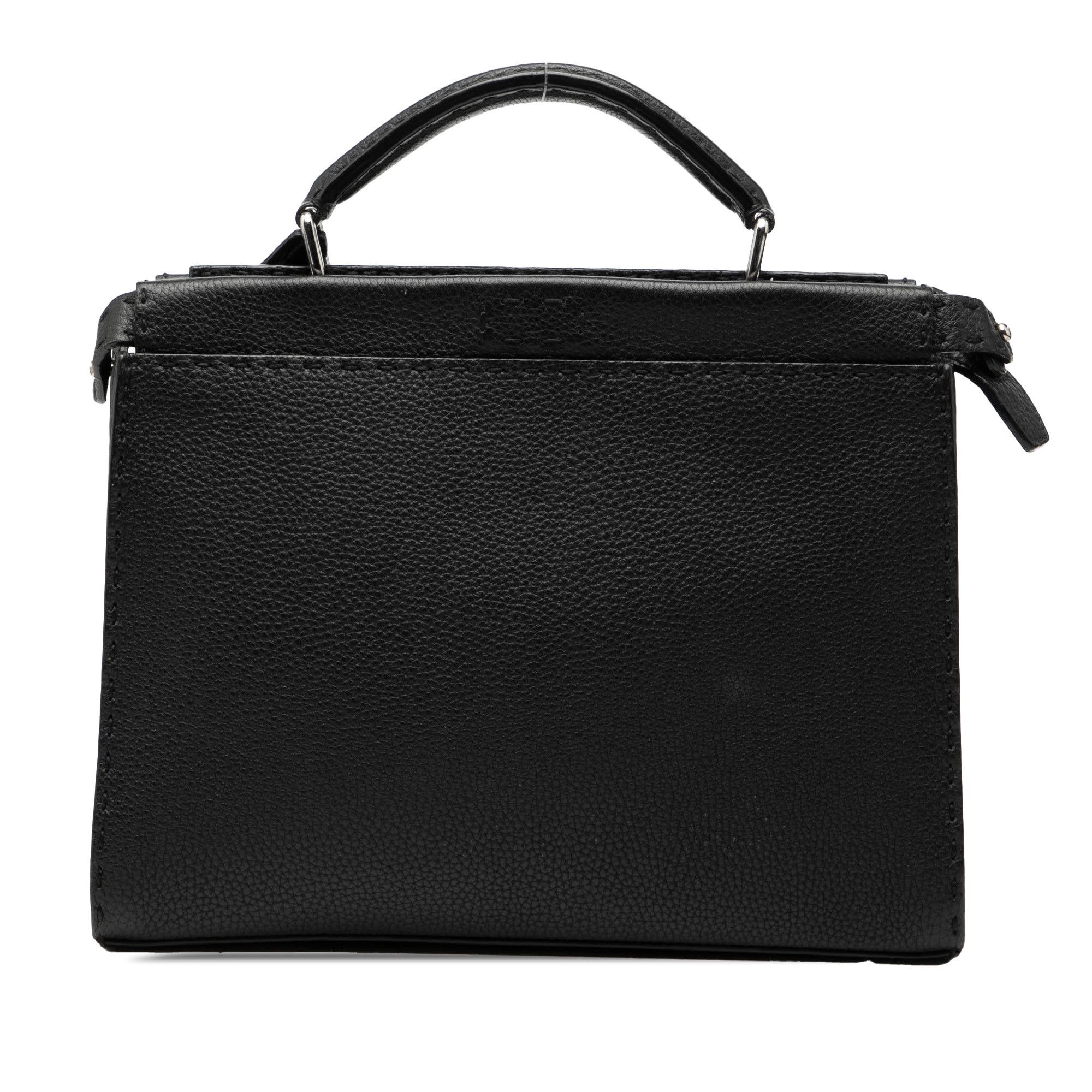 Fendi Fendi Mini Calfskin Romano Selleria Peekaboo Iconic Fit Satchel Size ONE SIZE - 1 Thumbnail