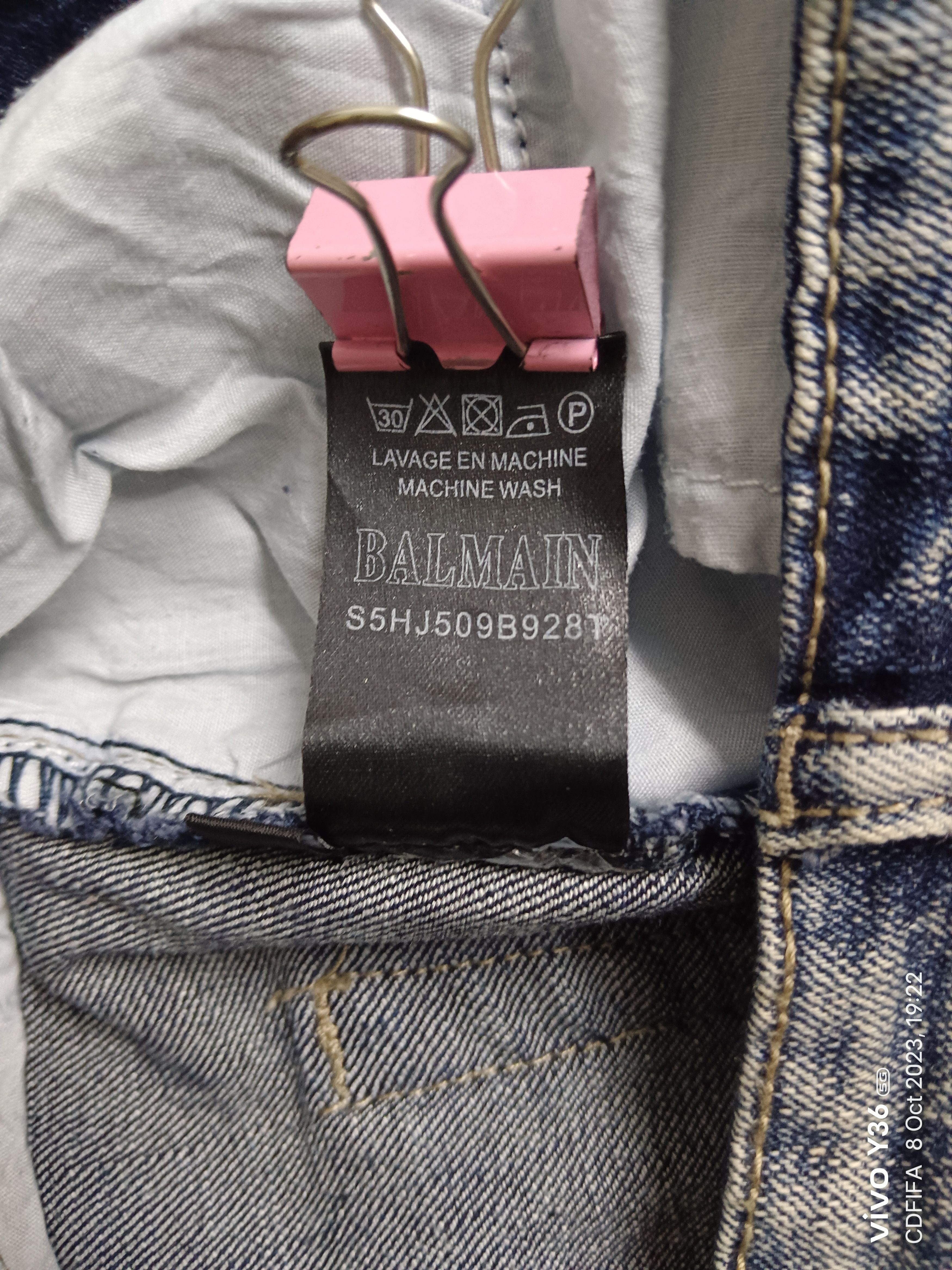 Other Rare💥💥Custom Balmain Elastane Biker Denim Size US 32 / EU 48 - 14 Thumbnail