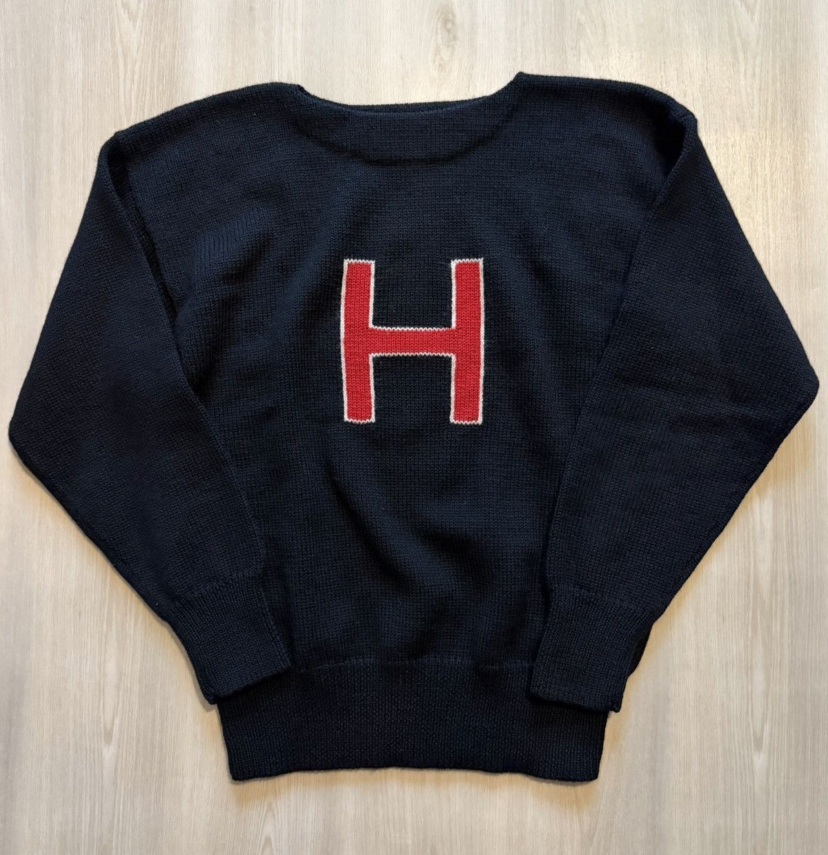 Vintage Vintage 90s Varsity Athletic Havard 100% Wool Knit Sz S Size US S / EU 44-46 / 1 - 2 Thumbnail