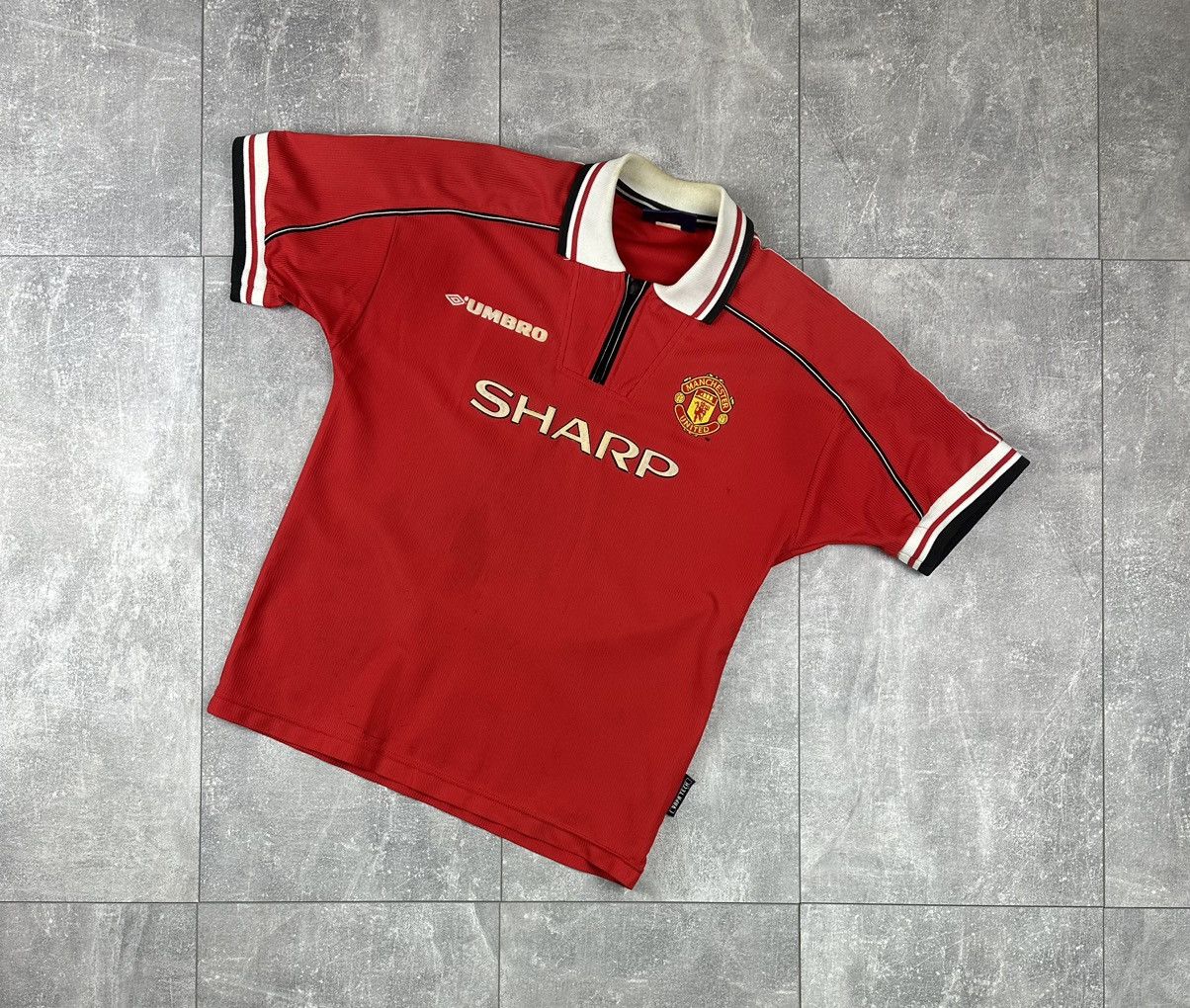 Umbro Umbro Manchester United 1998/99 Home Soccer Retro Jersey Size US XS / EU 42 / 0 - 1 Thumbnail