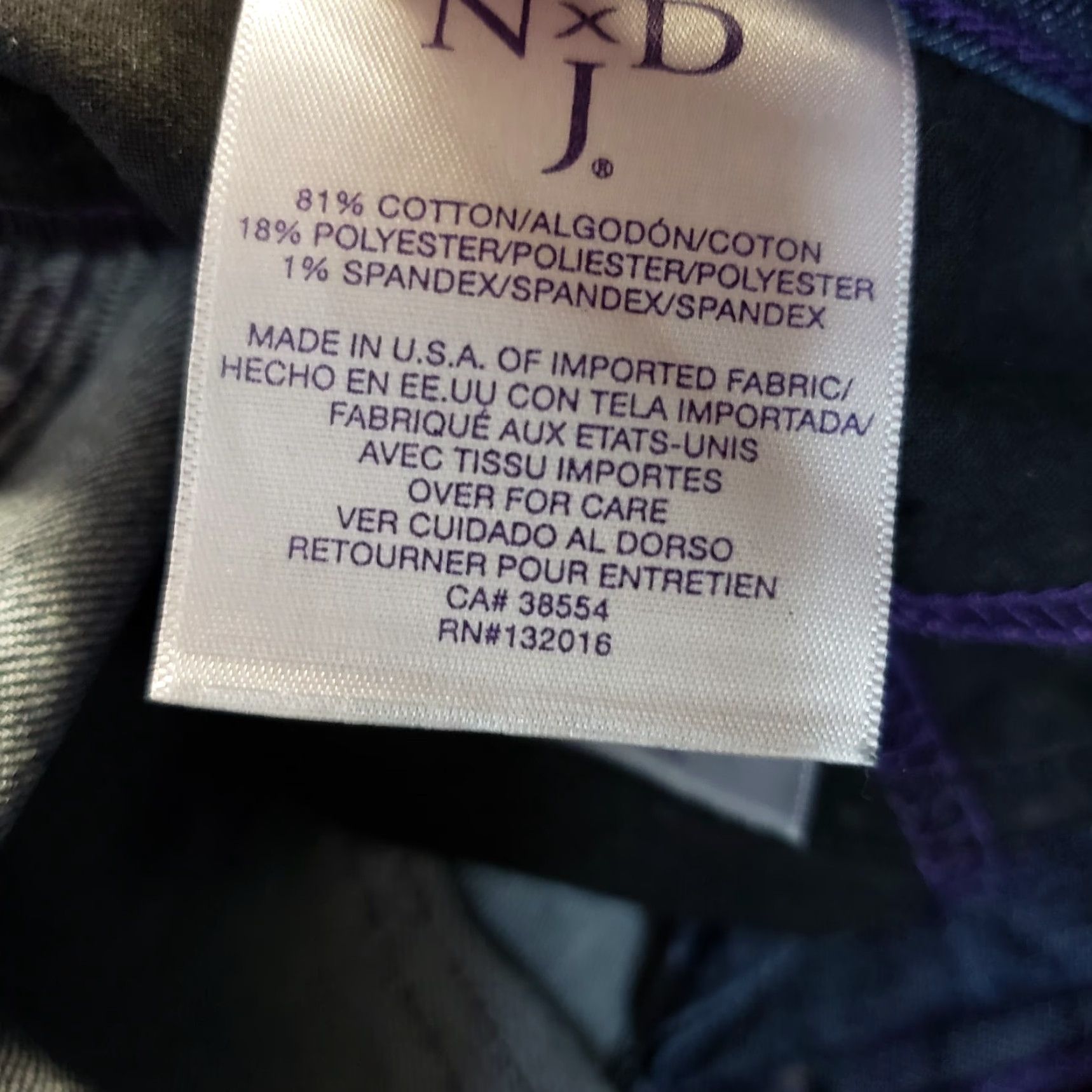 NYDJ NYDJ Jeans Womens Straight Leg Sz 4 Blue Mid Rise Pockets Denim Cotton Blend 31.5 Inseam 9 Rise Size 27" / US 4 / IT 40 - 6 Thumbnail
