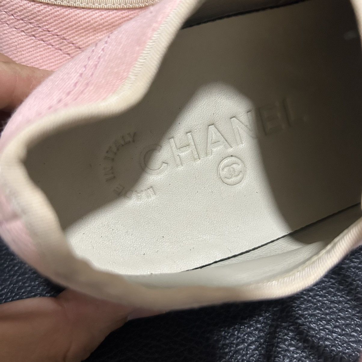 Chanel CHANEL - PINK CANVAS SNEAKERS Size US 7 / IT 37 - 9 Thumbnail