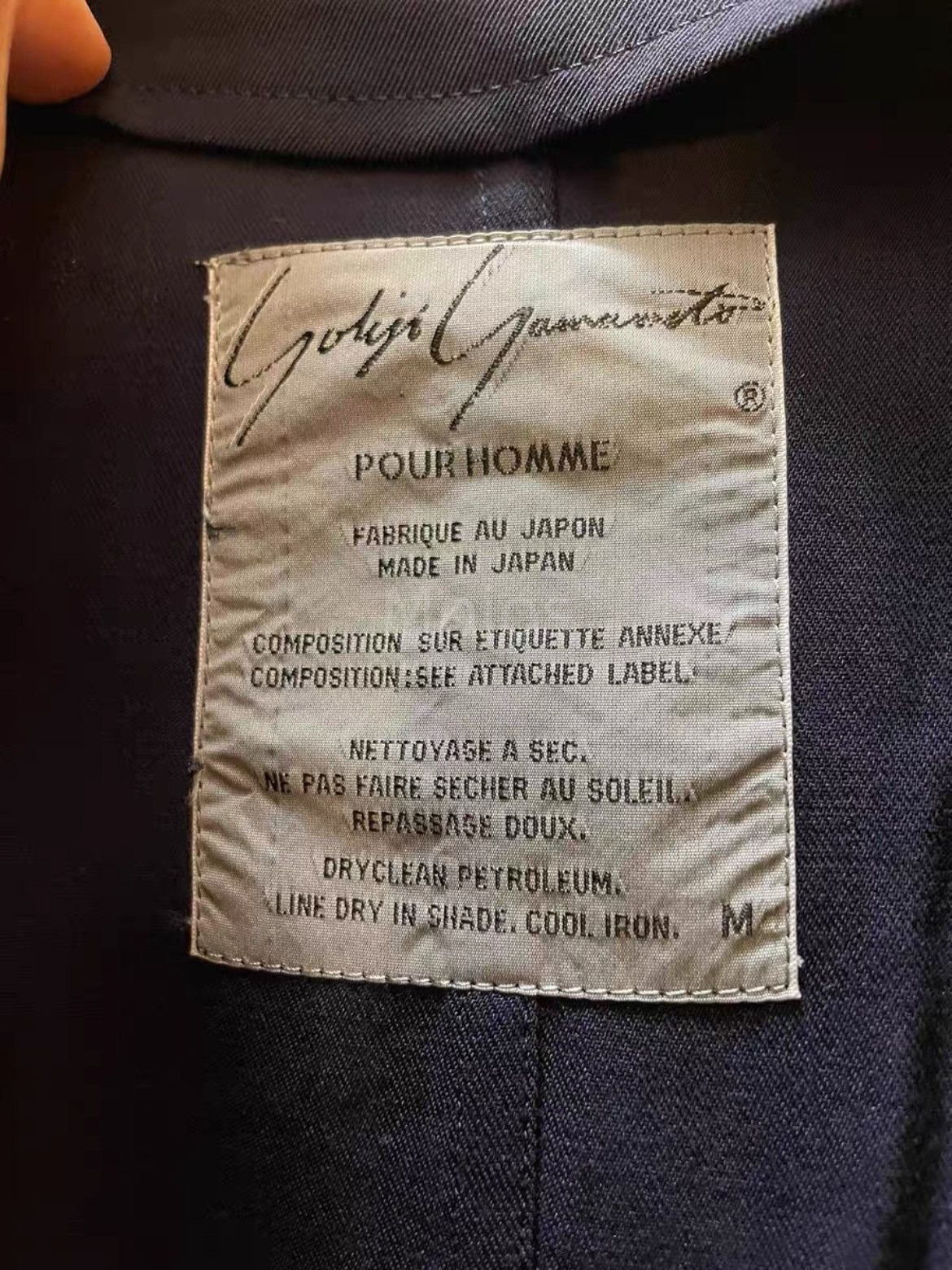 Yohji Yamamoto Yohji Yamamoto Pour Homme 91SS white stitches Jacket-2508 Size US M / EU 48-50 / 2 - 6 Thumbnail