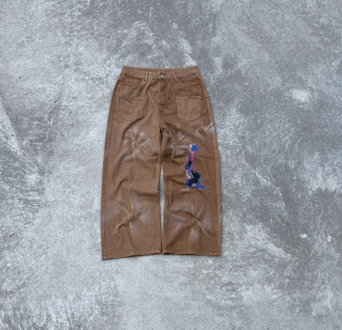 Other Vintage Y2K streetwear swag track avantgarde wide pants Size US 34 / EU 50 - 1 Thumbnail