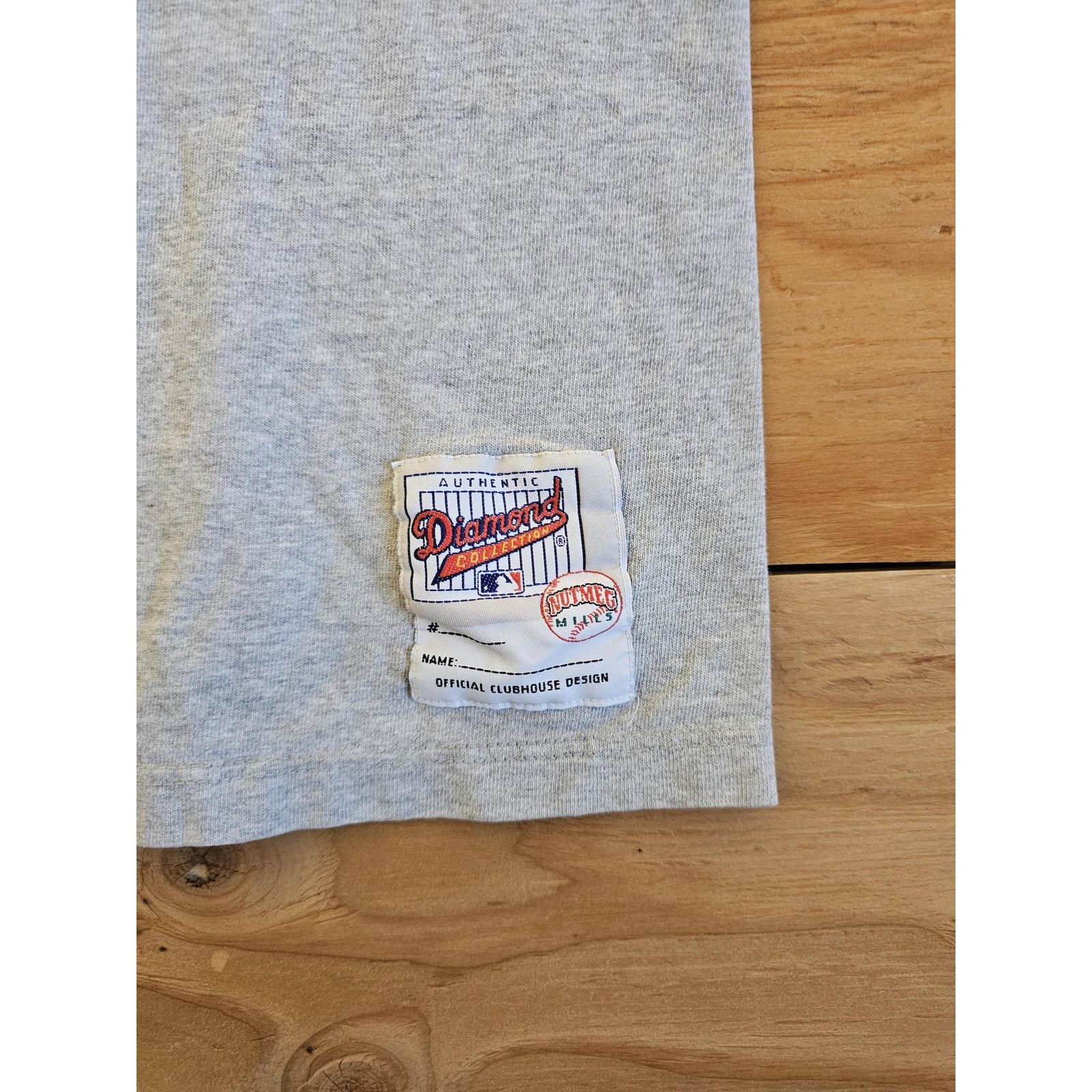 Nutmeg Colorado Rockies Baseball Club Nutmeg T-Shirt Gray Sz L 1994 Size US L / EU 52-54 / 3 - 3 Thumbnail