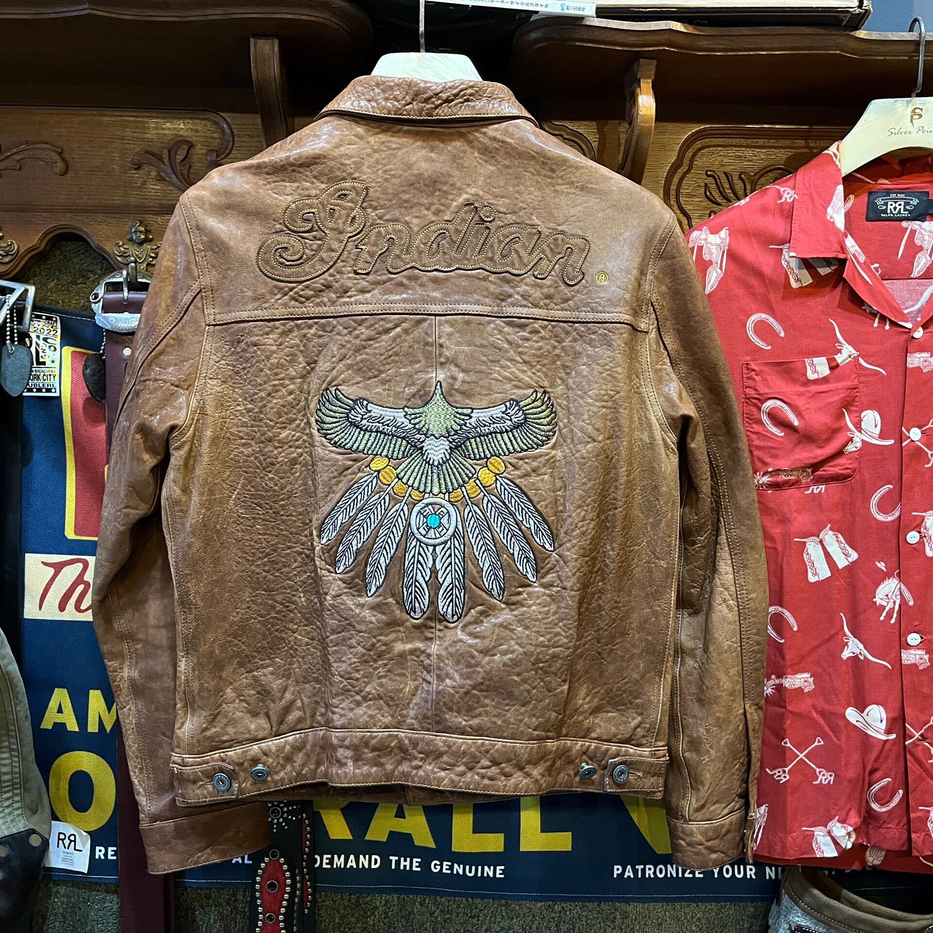 Indian Motorcycle indian leather jacket with beautiful embroidery Size US L / EU 52-54 / 3 - 1 Thumbnail