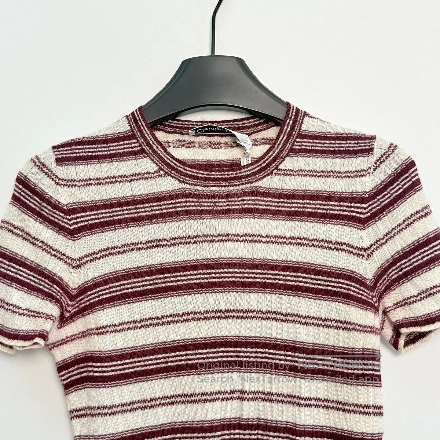 Dior Dior Stripe Ribbed Knit Short Sleeve. Size S / US 4 / IT 40 - 2 Thumbnail