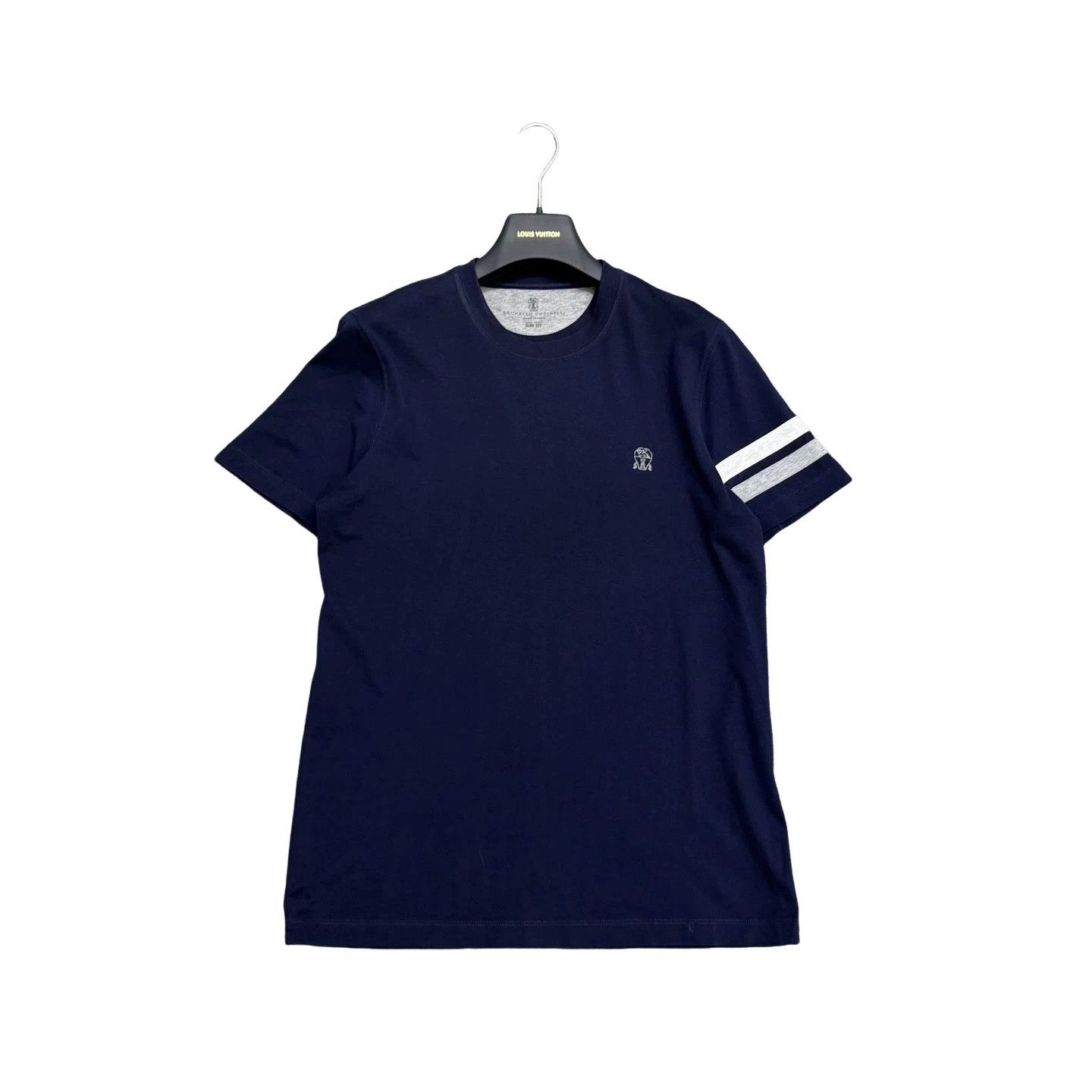 Brunello Cucinelli Brunello Cucinelli Stripe Sleeve T-Shirt Size XS Size US XS / EU 42 / 0 - 1 Thumbnail