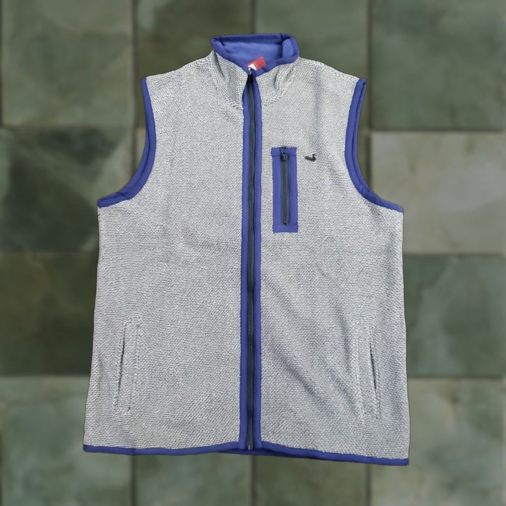 Vintage Southern Marsh Mens Small Gray Fleece Vest Full Zip Hiking Vest Polyester Windbreaker Size US S / EU 44-46 / 1 - 1 Thumbnail
