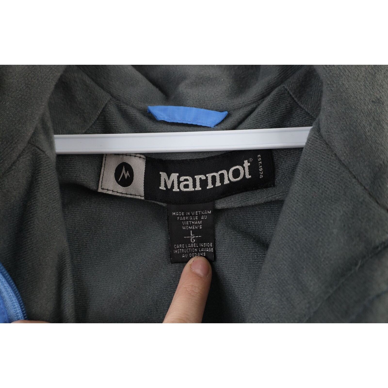 Marmot Marmot Distressed Spell Out Fleece Lined Jacket Size L / US 10 / IT 46 - 4 Thumbnail