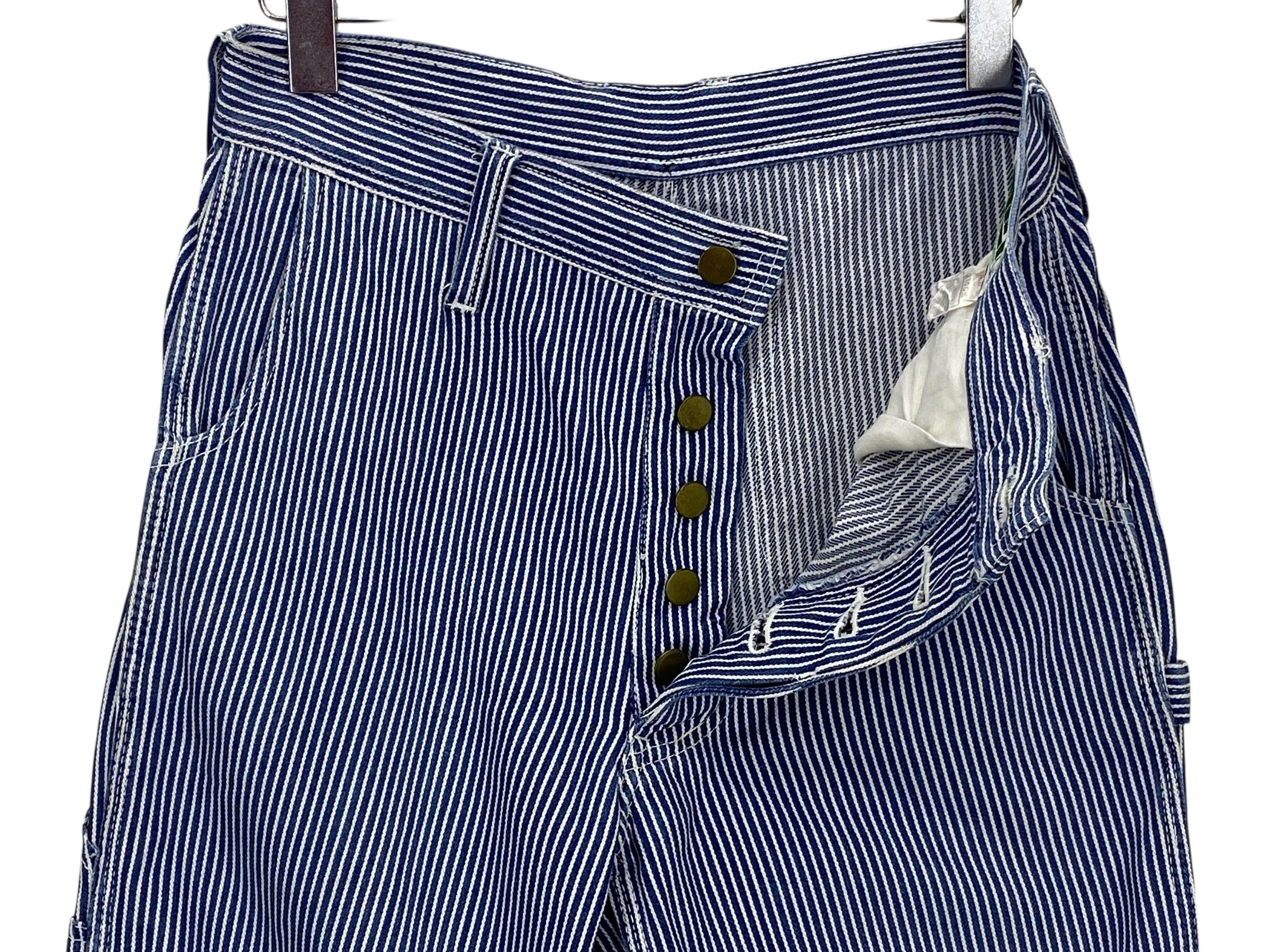 Japanese Brand Alin Jeans Stripes Hickory Jeans Size US 30 / EU 46 - 8 Thumbnail